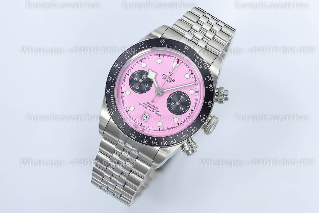 TUDOR BLACK BAY CHRONO STEEL M79360N-0019 41MM ZF Fabbrica versione migliore 1:1 Pink dial