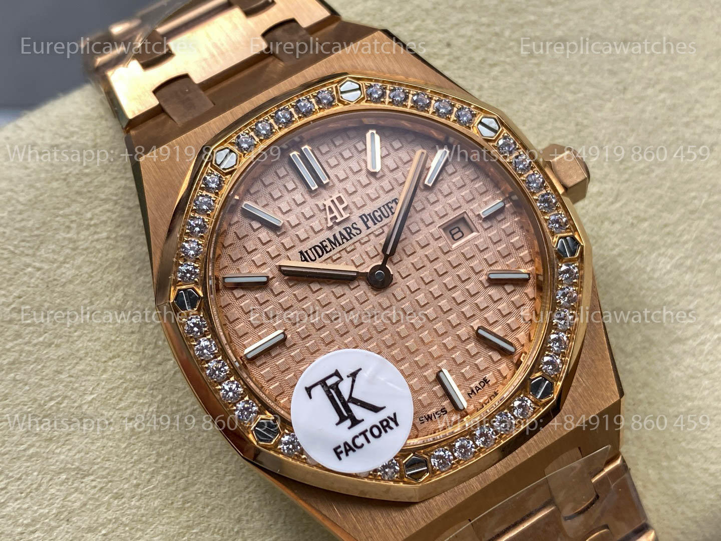 Audemars Piguet Royal Oak Quartz 33mm 67651 RS-D Yellow Dial TK Fabbrica versione migliore 1:1