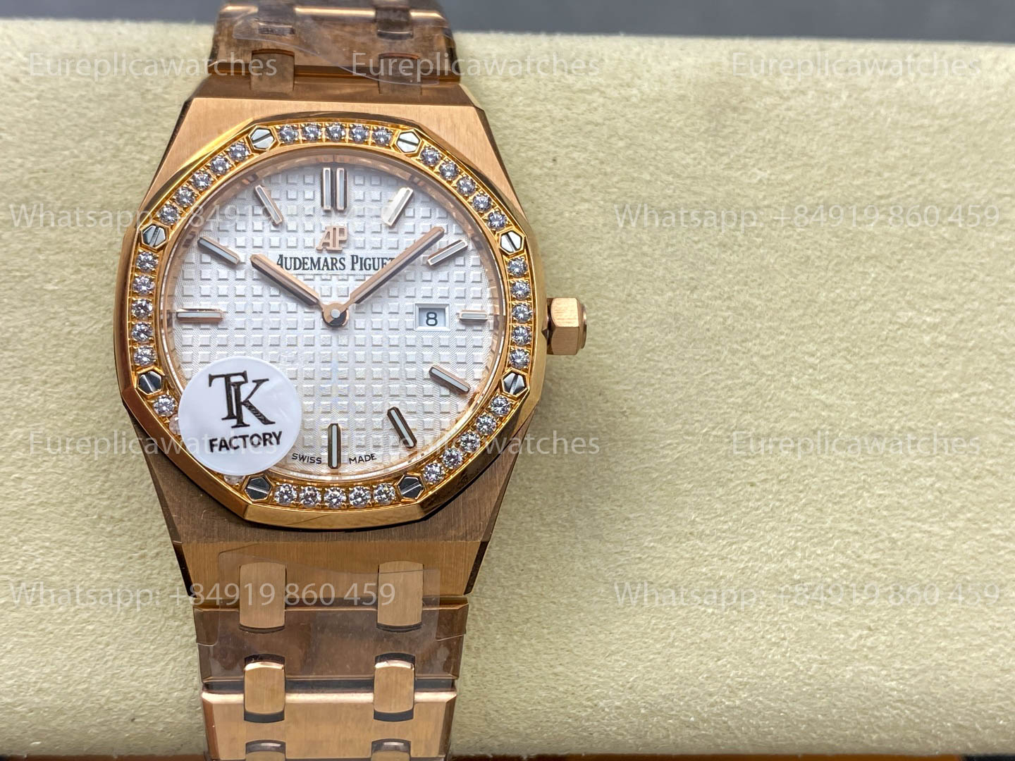 Audemars Piguet Royal Oak Quartz 33mm 67651 RS-D White Dial TK Fabbrica versione migliore 1:1