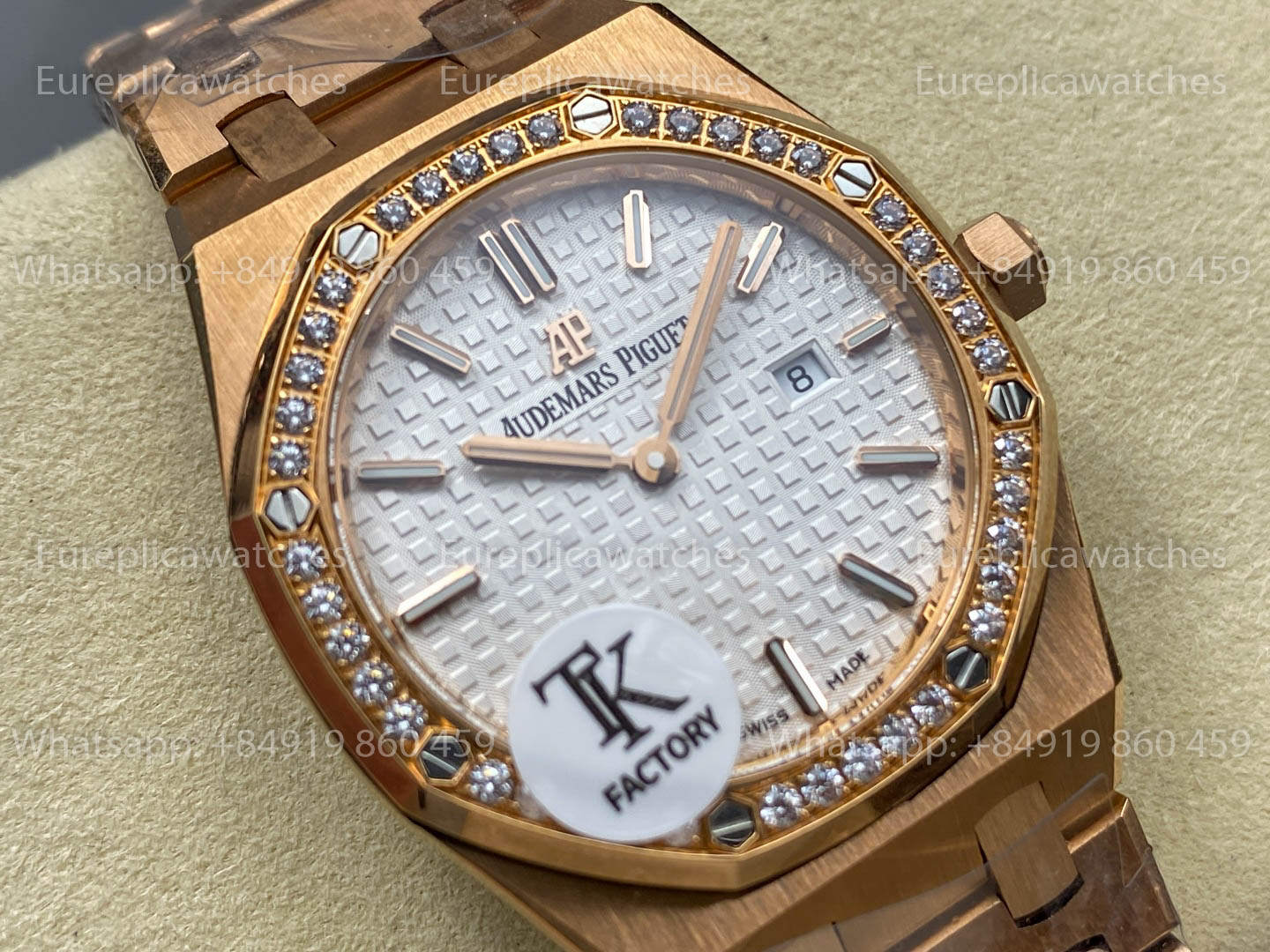 Audemars Piguet Royal Oak Quartz 33mm 67651 RS-D White Dial TK Fabbrica versione migliore 1:1