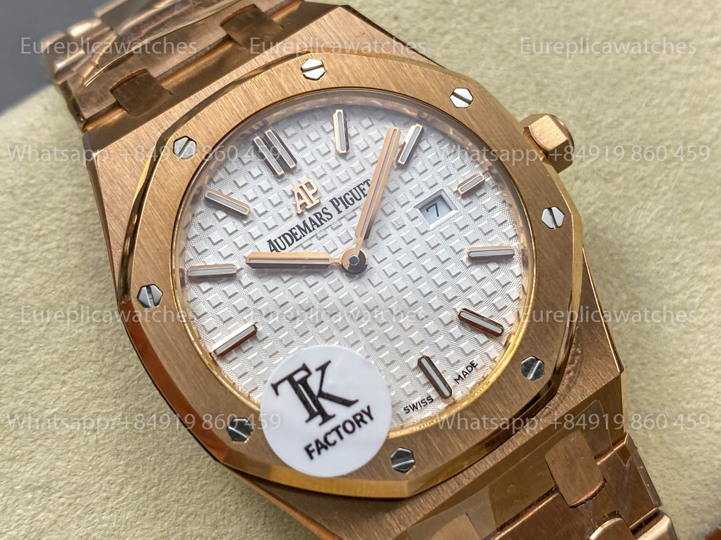 Audemars Piguet Royal Oak Quartz 33mm 67651 RS-F White Dial TK Fabbrica versione migliore 1:1