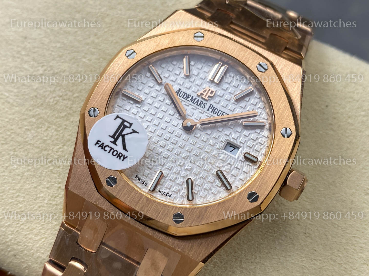 Audemars Piguet Royal Oak Quartz 33mm 67651 RS-F White Dial TK Fabbrica versione migliore 1:1