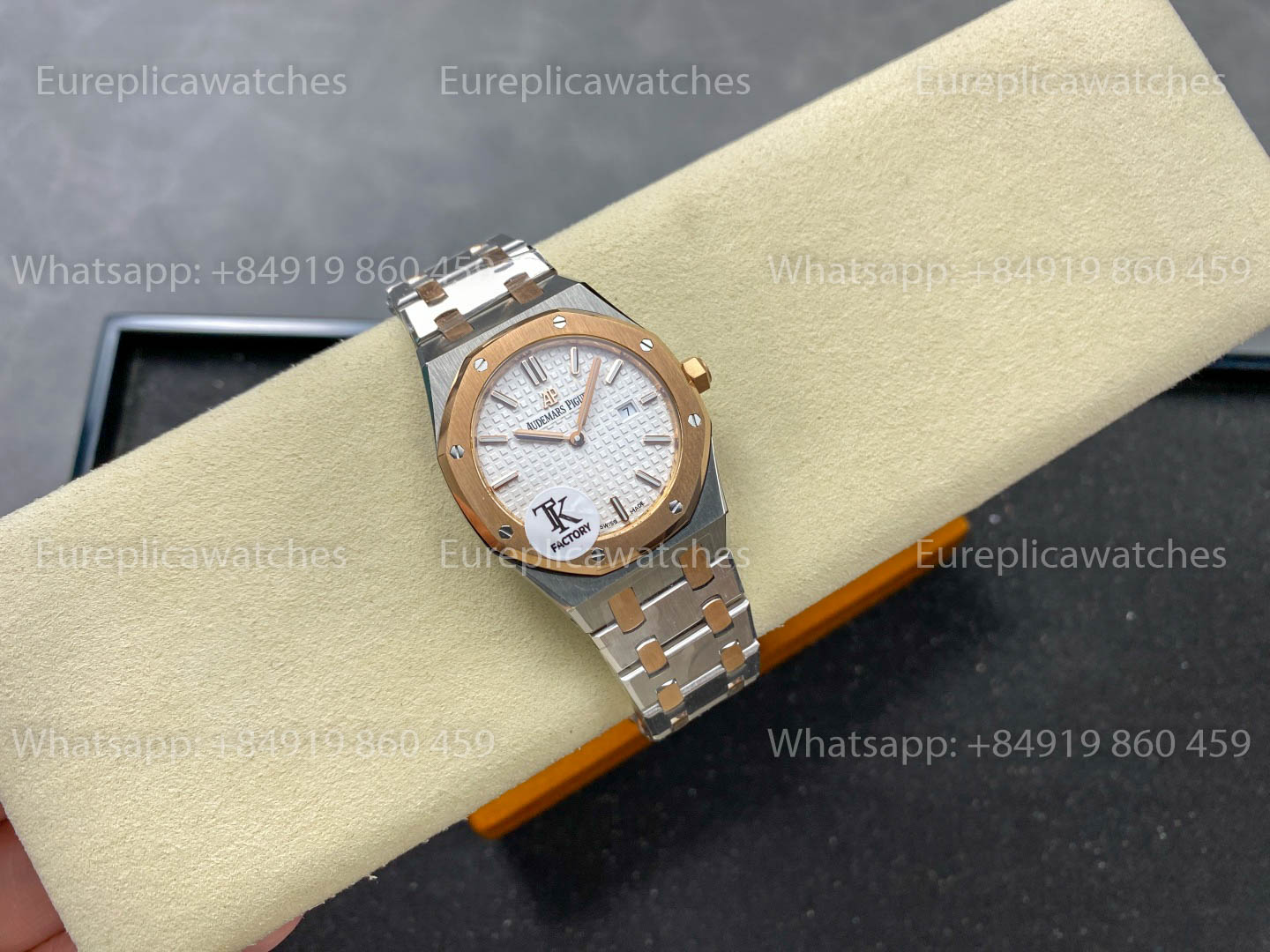 Audemars Piguet Royal Oak Quartz 33mm 67651 Rose gold White Dial TK Fabbrica versione migliore 1:1