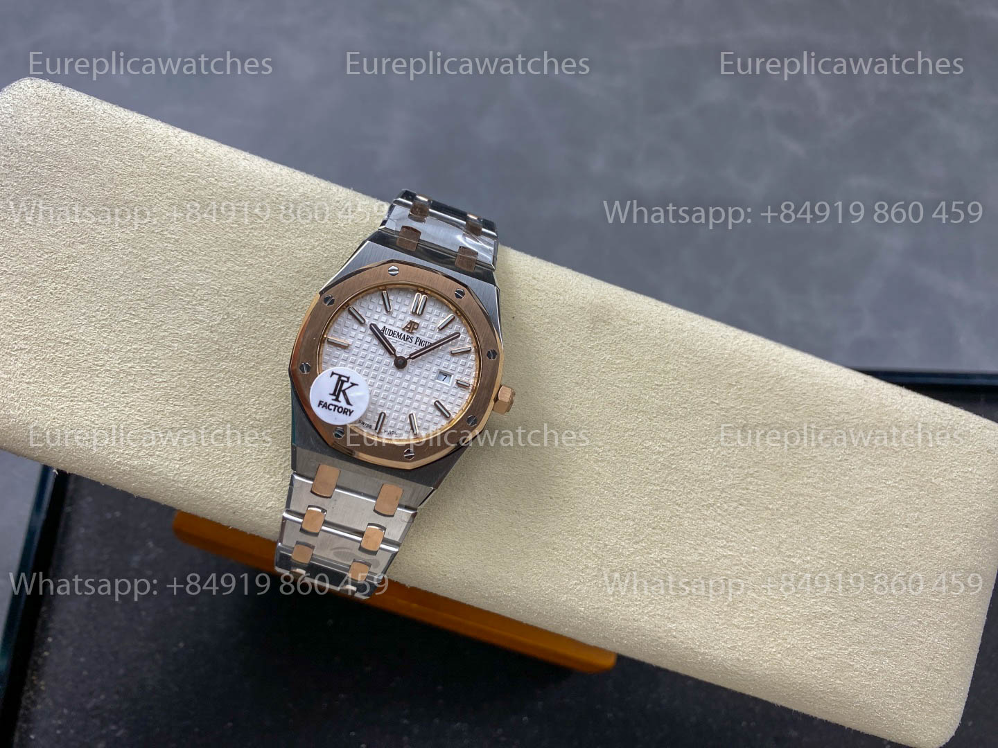 Audemars Piguet Royal Oak Quartz 33mm 67651 Rose gold White Dial TK Fabbrica versione migliore 1:1