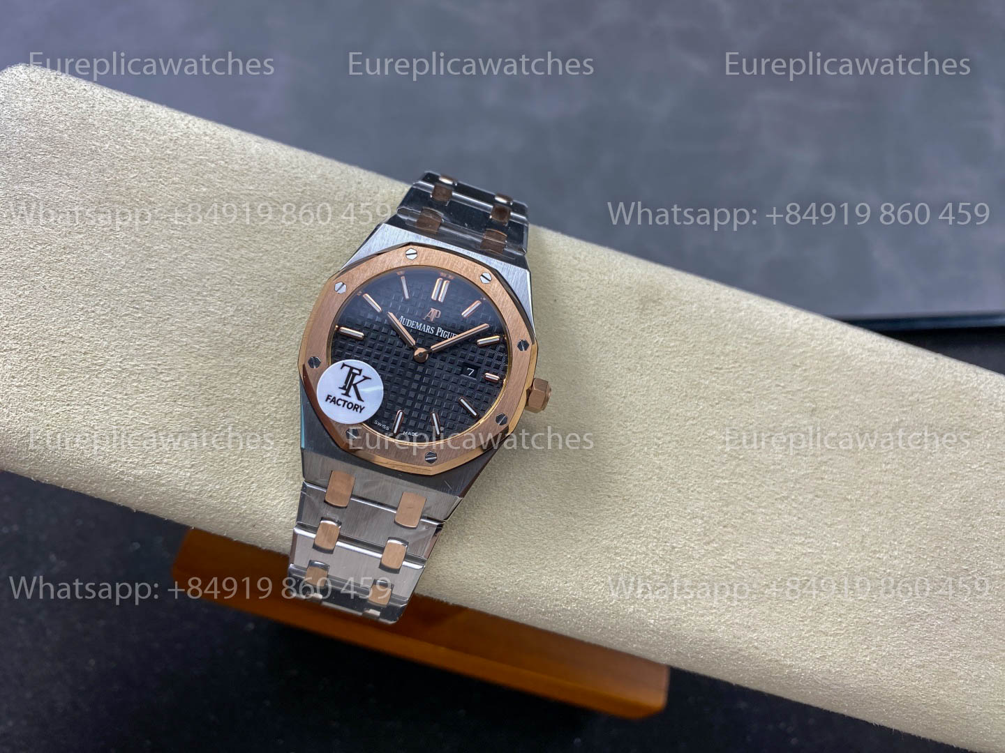 Audemars Piguet Royal Oak Quartz 33mm 67651 Rose gold Black Dial TK Fabbrica versione migliore 1:1