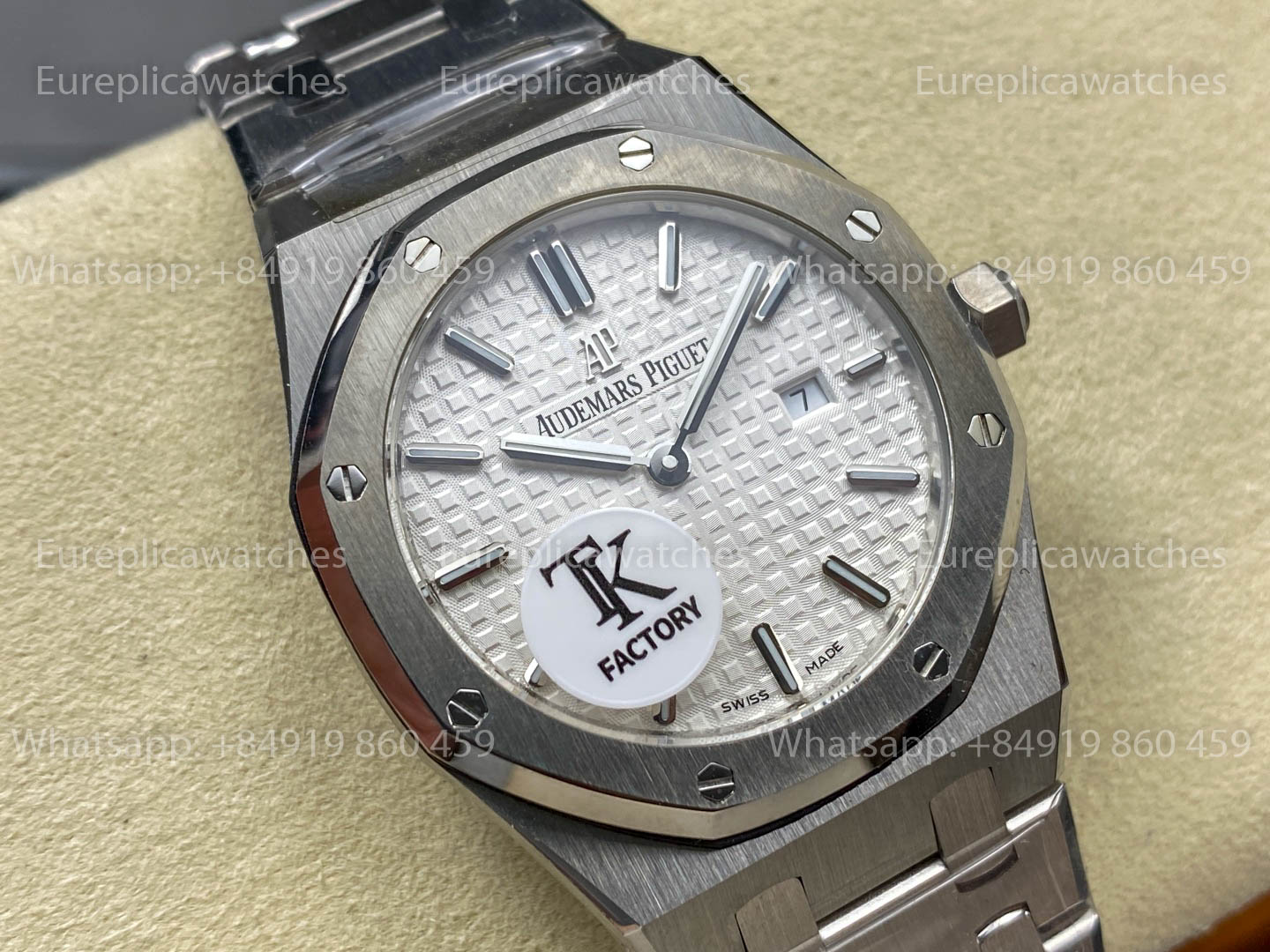 Audemars Piguet Royal Oak Quartz 33mm 67651SR White Dial TK Fabbrica versione migliore 1:1