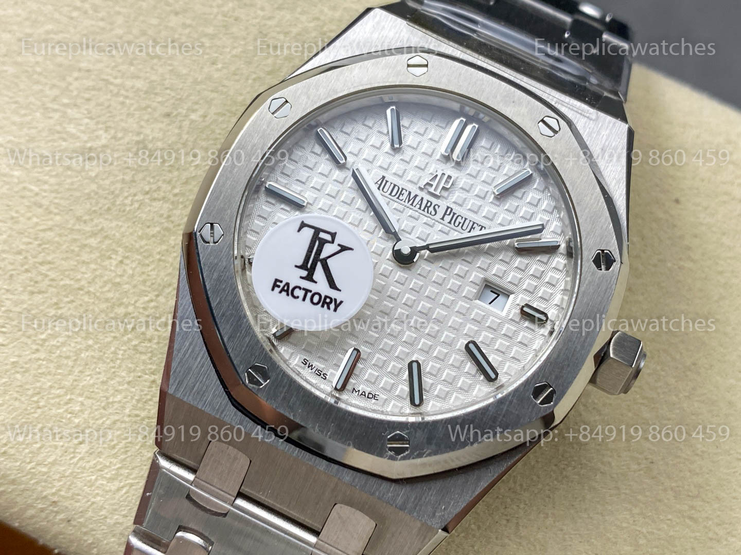 Audemars Piguet Royal Oak Quartz 33mm 67651SR White Dial TK Fabbrica versione migliore 1:1
