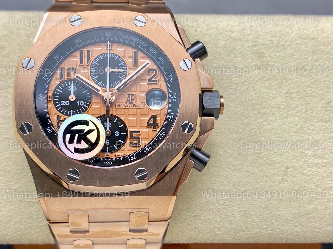 Audemars Piguet Royal Oak Offshore 26400 / 26238 / 26470 Series Rose Gold Dial TK Fabbrica acciaio inossidabile