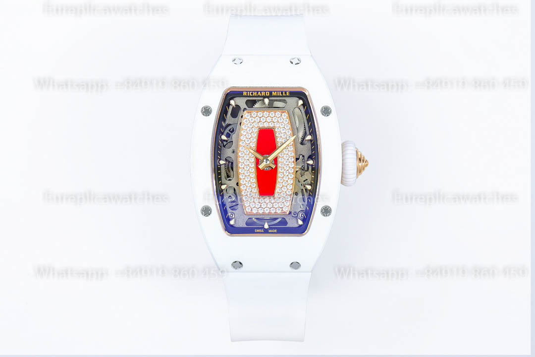 Richard Mille RM 07-01 White Ceramic Red-Lip versione migliore 1:1 ZF Fabbrica
