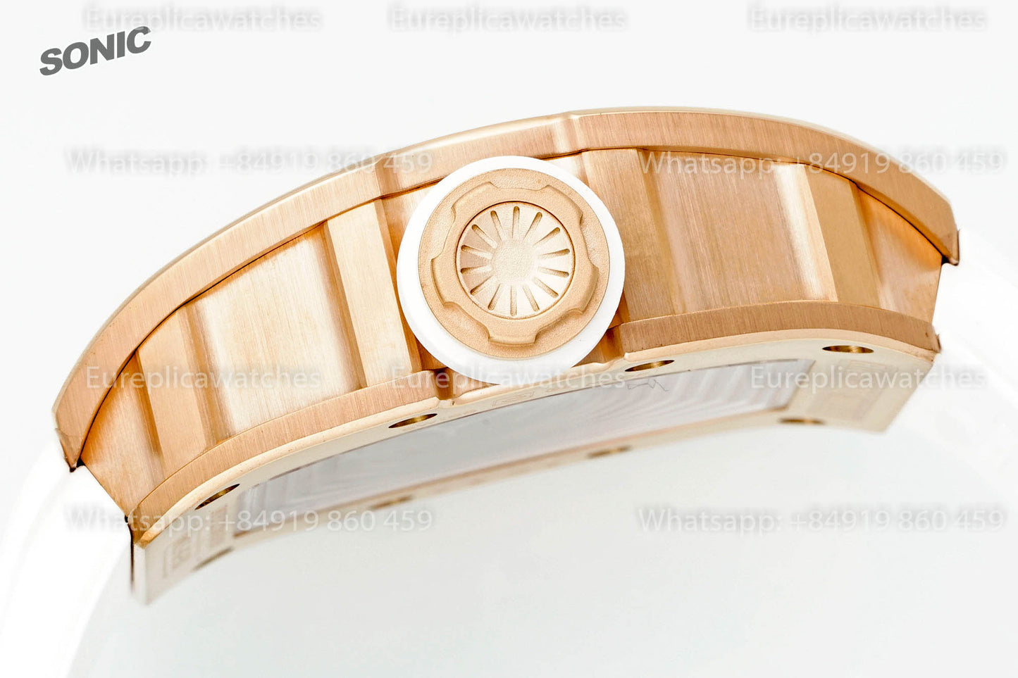Richard Mille RM035 Americas Gold Toro versione migliore 1:1 Sonic Fabbrica V4 White cinturino