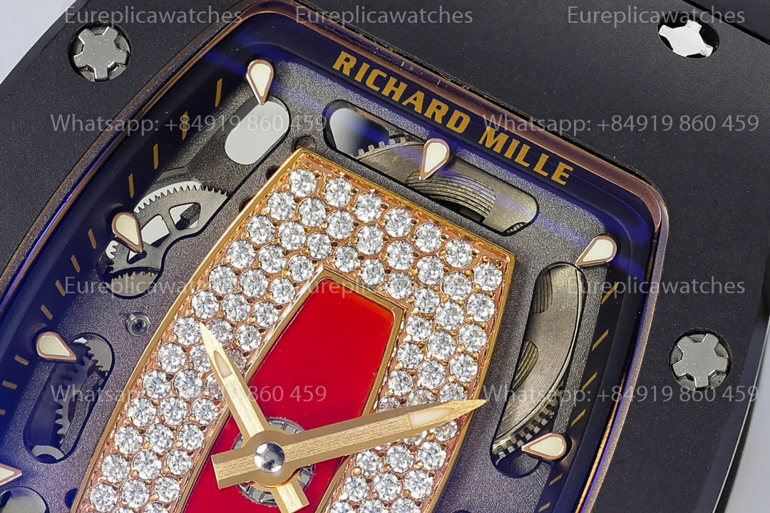 Richard Mille RM07-01 Black Ceramic Red Lips versione migliore 1:1 ZF Fabbrica