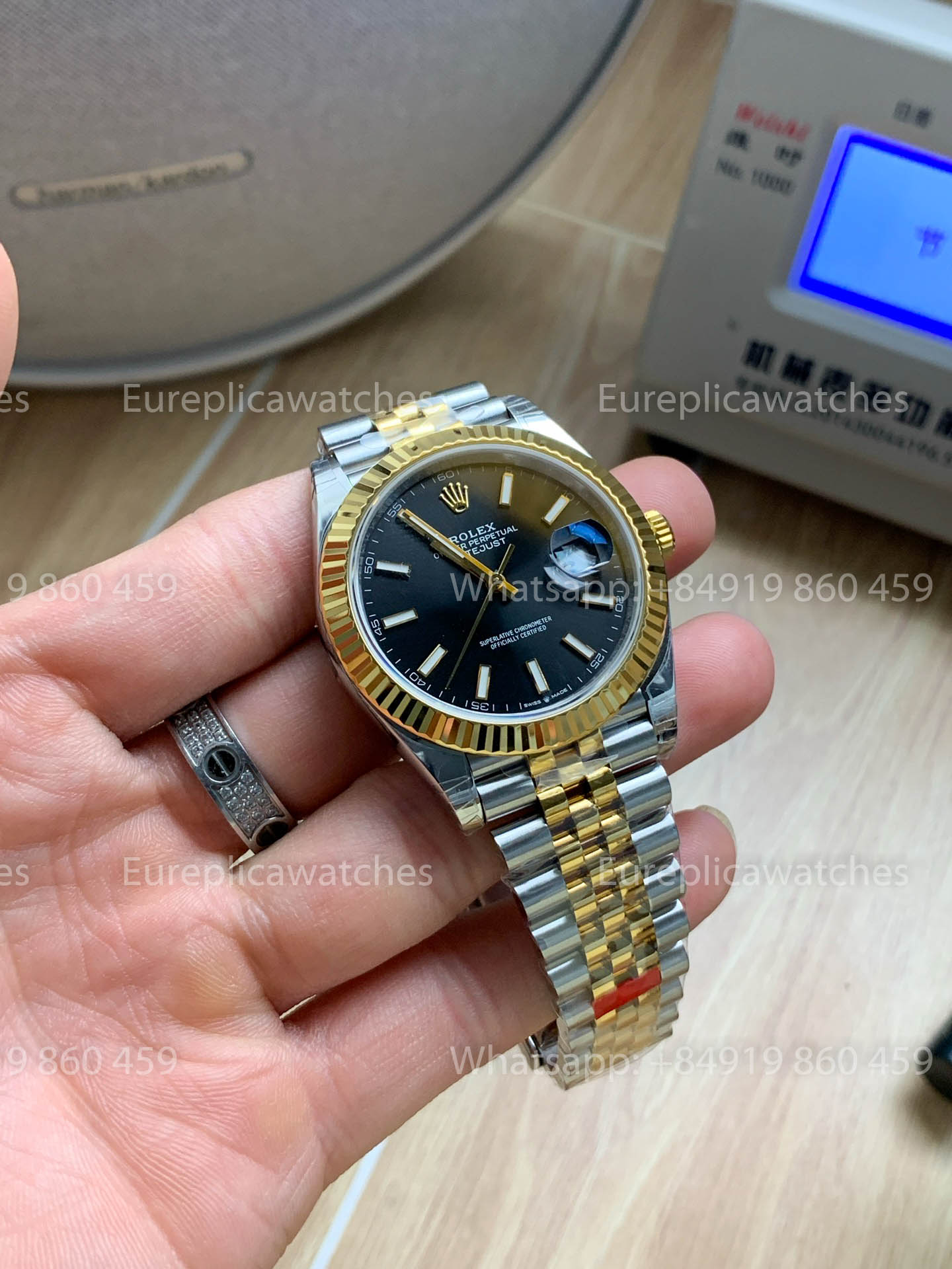 Rolex Datejust 41 M126333 quadrante nero Fluted lunetta versione migliore 1:1 VS Fabbrica