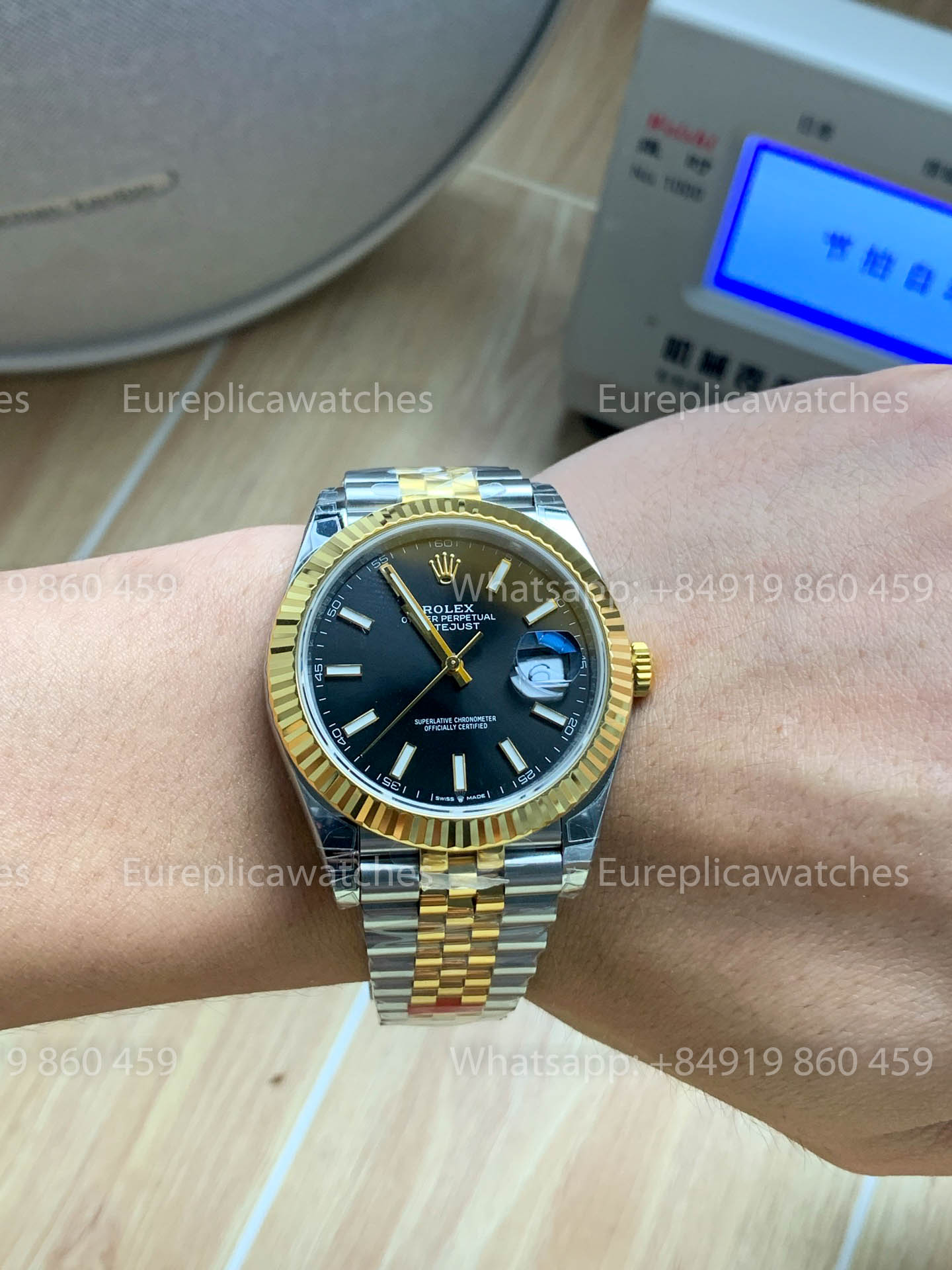 Rolex Datejust 41 M126333 quadrante nero Fluted lunetta versione migliore 1:1 VS Fabbrica
