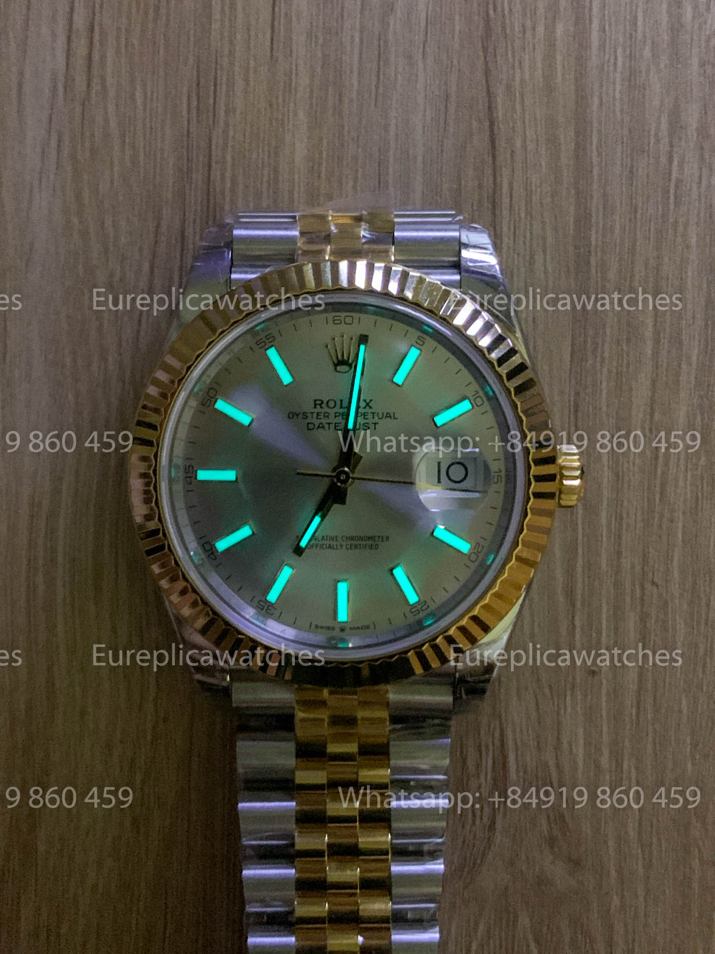 Rolex Datejust 41 M126333 quadrante argento Yellow Oro Rolesor Fluted lunetta versione migliore 1:1 VS Fabbrica