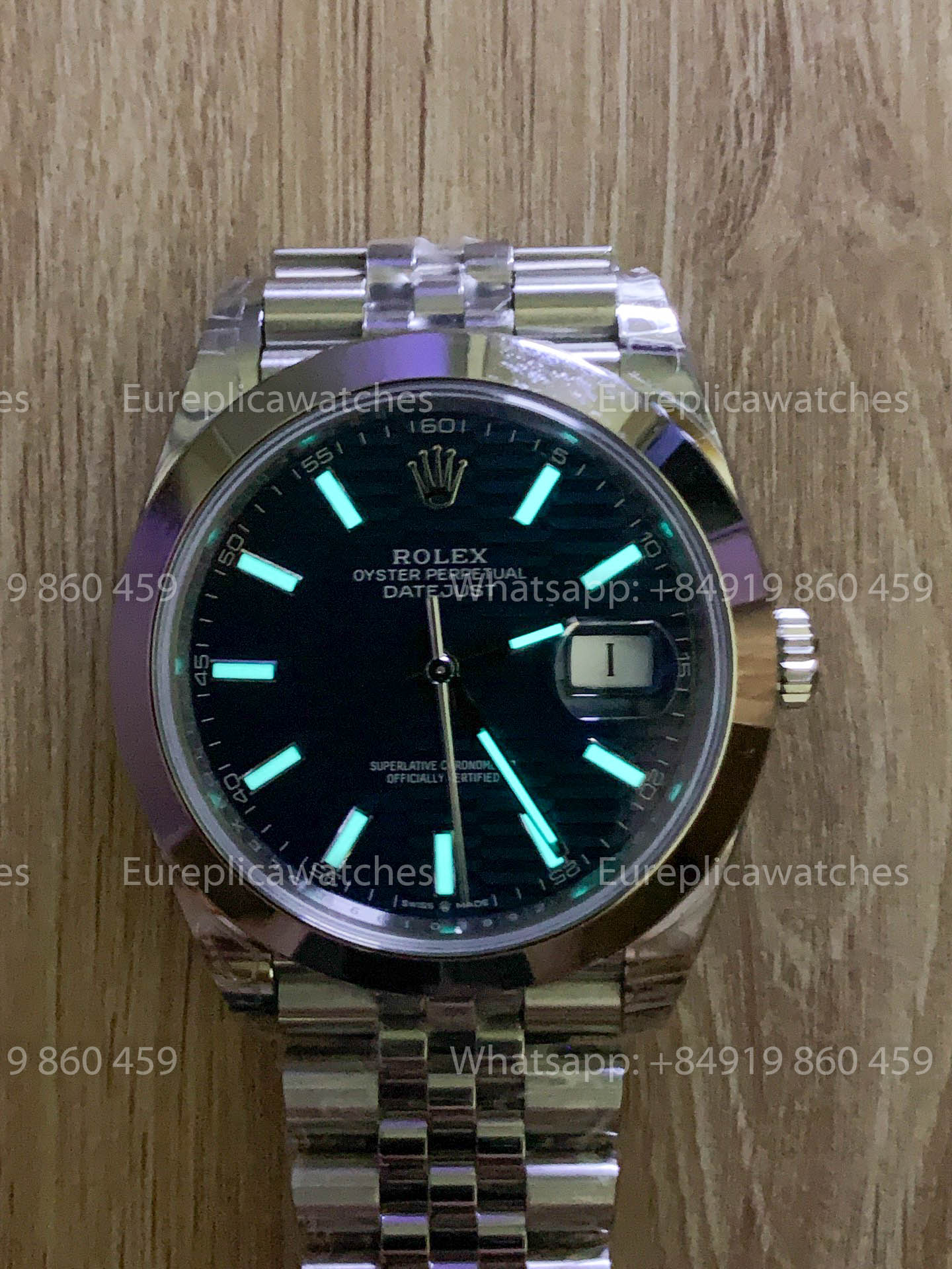 Rolex Datejust 41 M126300-0022 quadrante verde versione migliore 1:1 VS Fabbrica