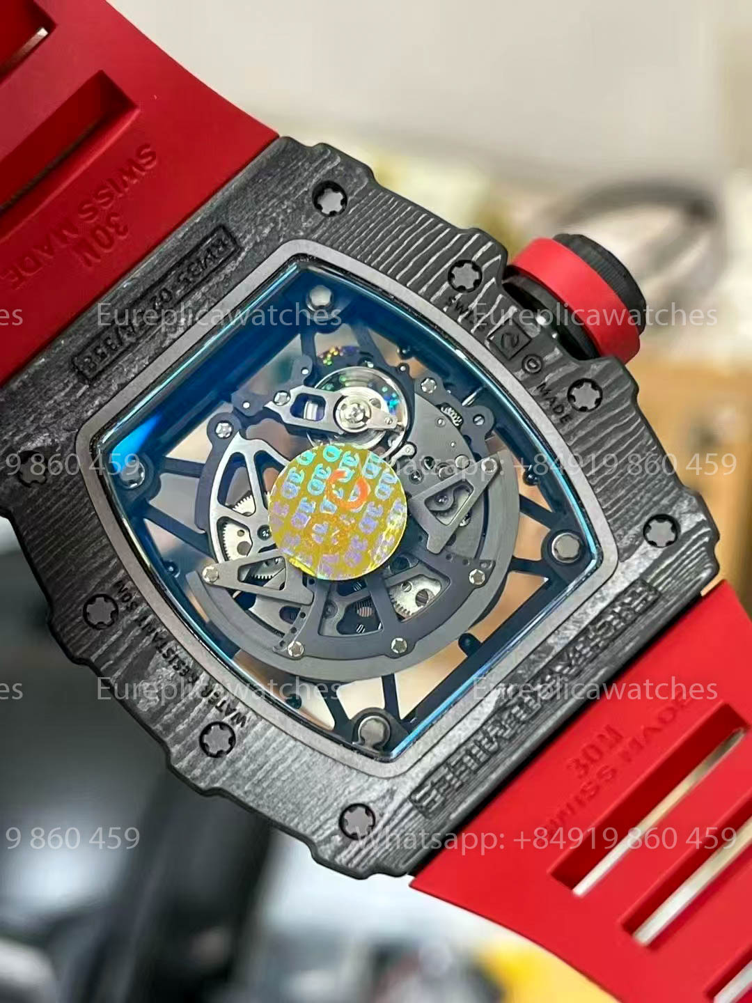 Richard Mille RM035-02 Rafael Nadal versión mejorada 1:1 APS Fabbrica Red cinturino