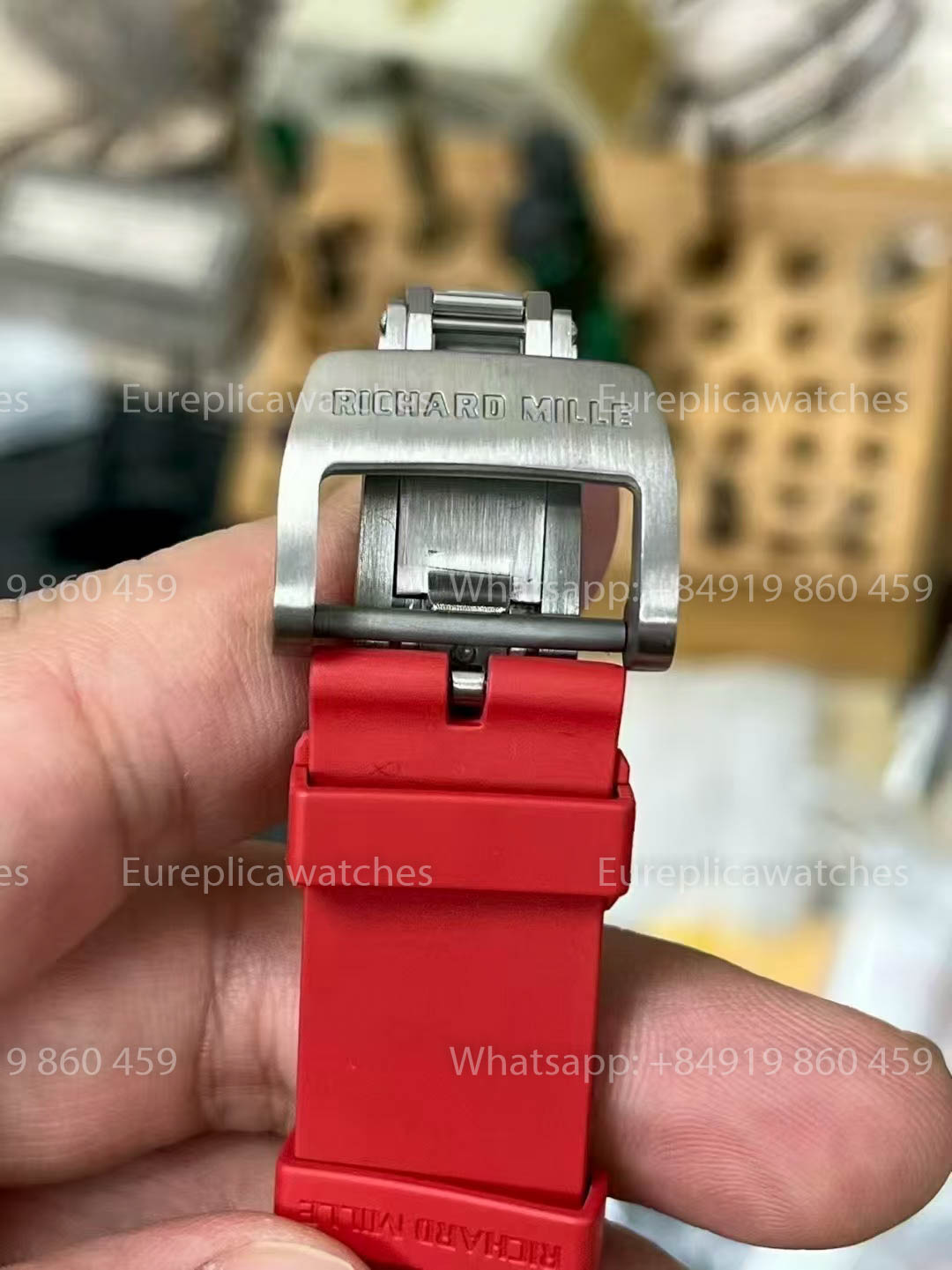 Richard Mille RM035-02 Rafael Nadal versión mejorada 1:1 APS Fabbrica Red cinturino