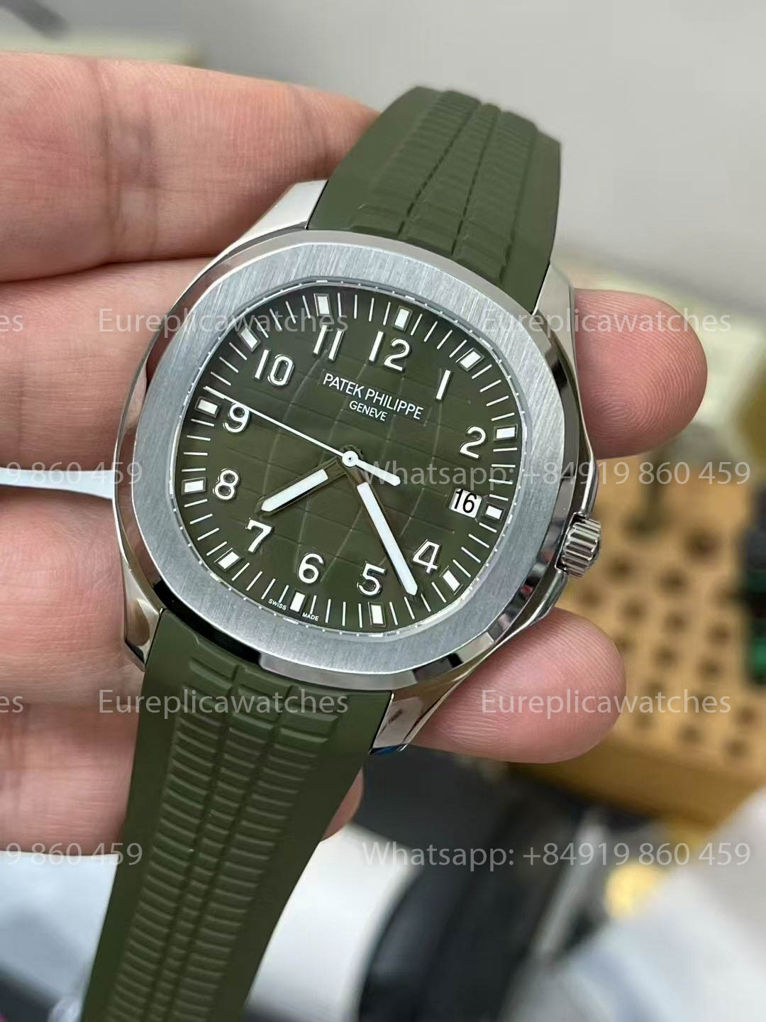 Patek Philippe Aquanaut 5168G-010 Avocado Verde versão melhor 1:1 BBF Fabbrica