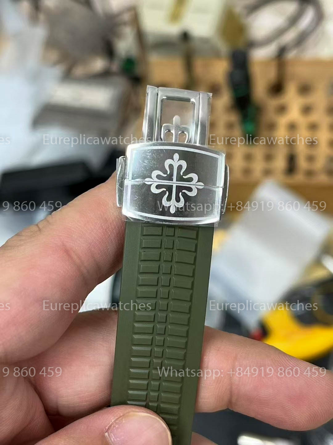 Patek Philippe Aquanaut 5168G-010 Avocado Verde versão melhor 1:1 BBF Fabbrica