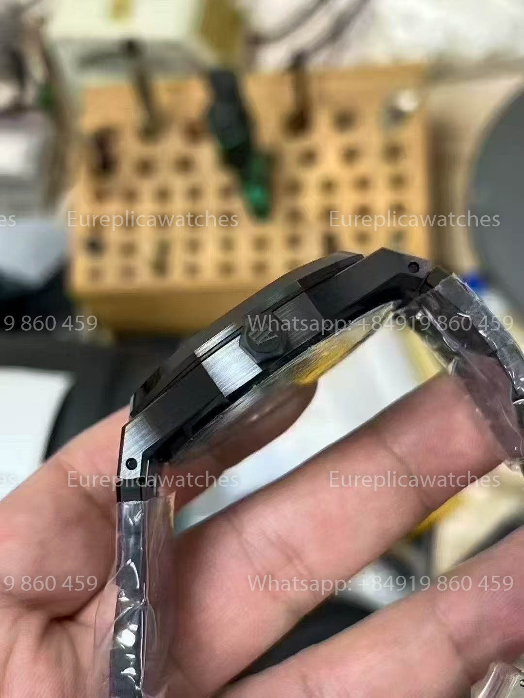 Audemars Piguet Royal Oak 15500ST New Blu Grain Pattern quadrante versione migliore 1:1 APS Fabbrica