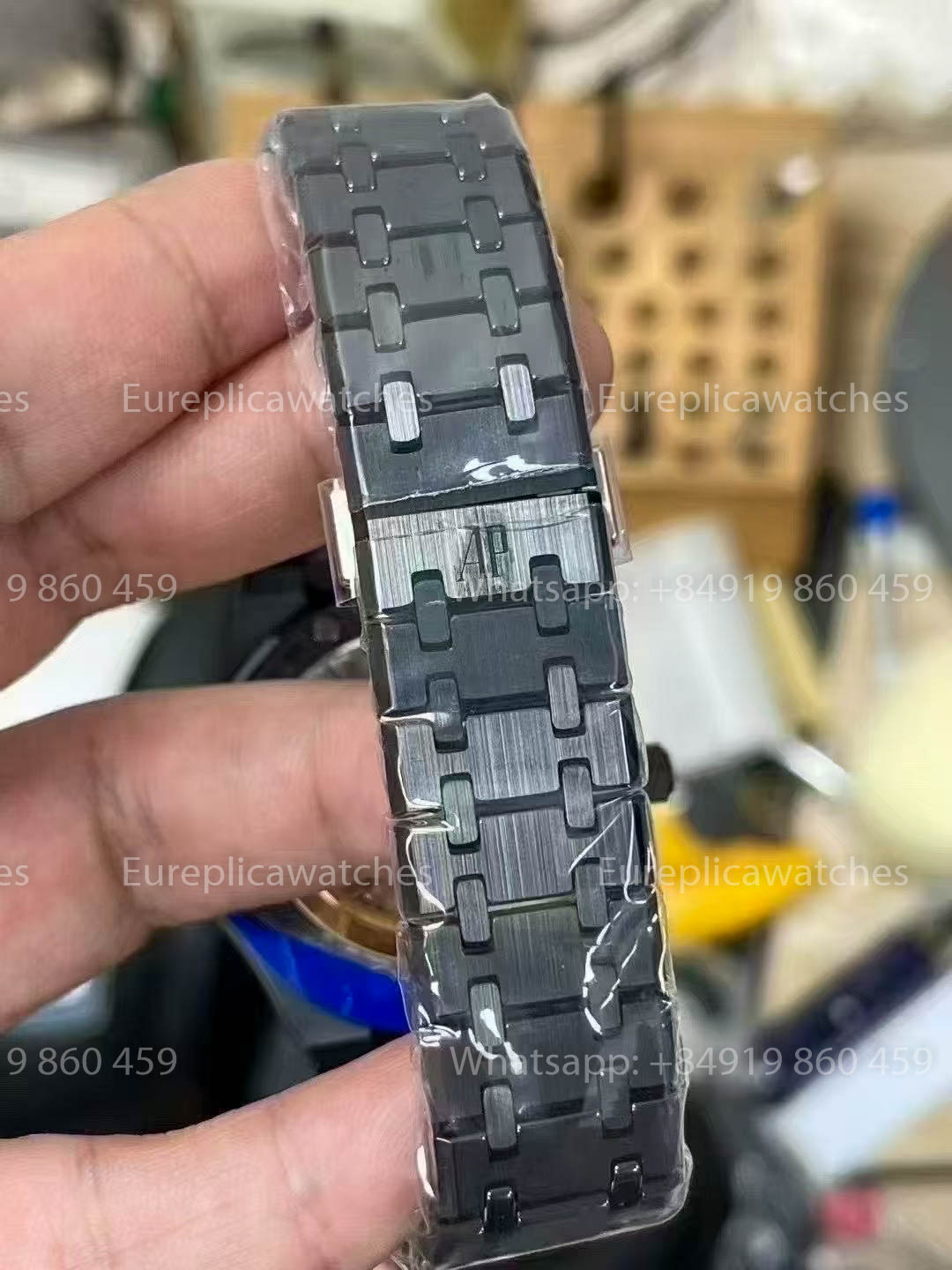 Audemars Piguet Royal Oak 15500ST New Blu Grain Pattern quadrante versione migliore 1:1 APS Fabbrica