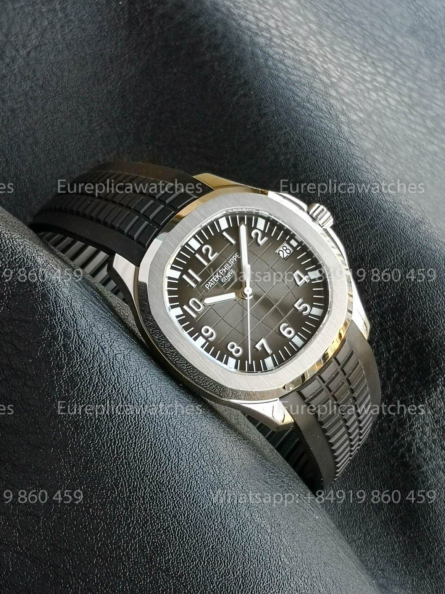Patek Philippe Aquanaut 5167 Nero Gomma cinturino versão melhor 1:1 BBF Fabbrica Grigio quadrante