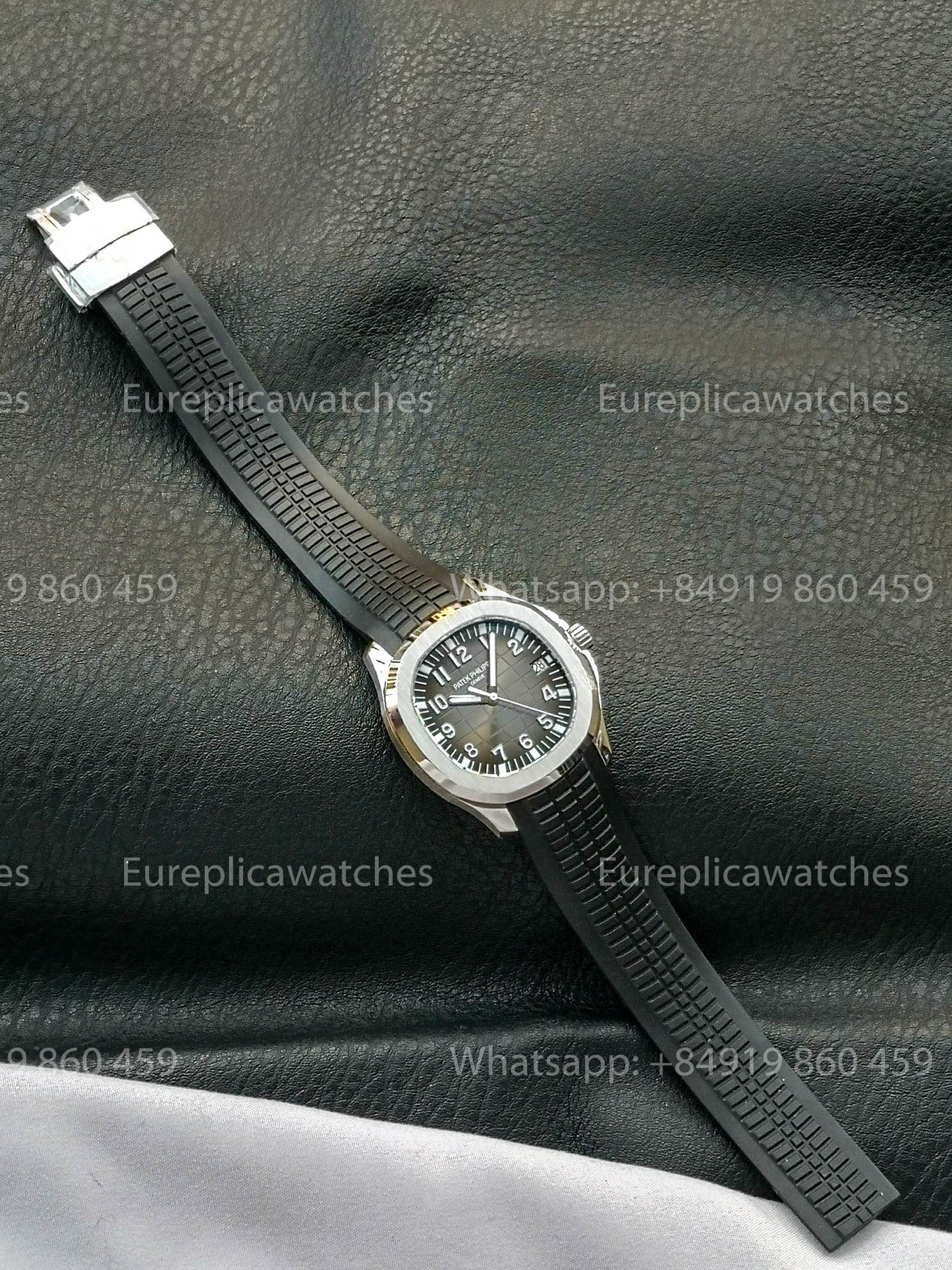 Patek Philippe Aquanaut 5167 Nero Gomma cinturino versão melhor 1:1 BBF Fabbrica Grigio quadrante