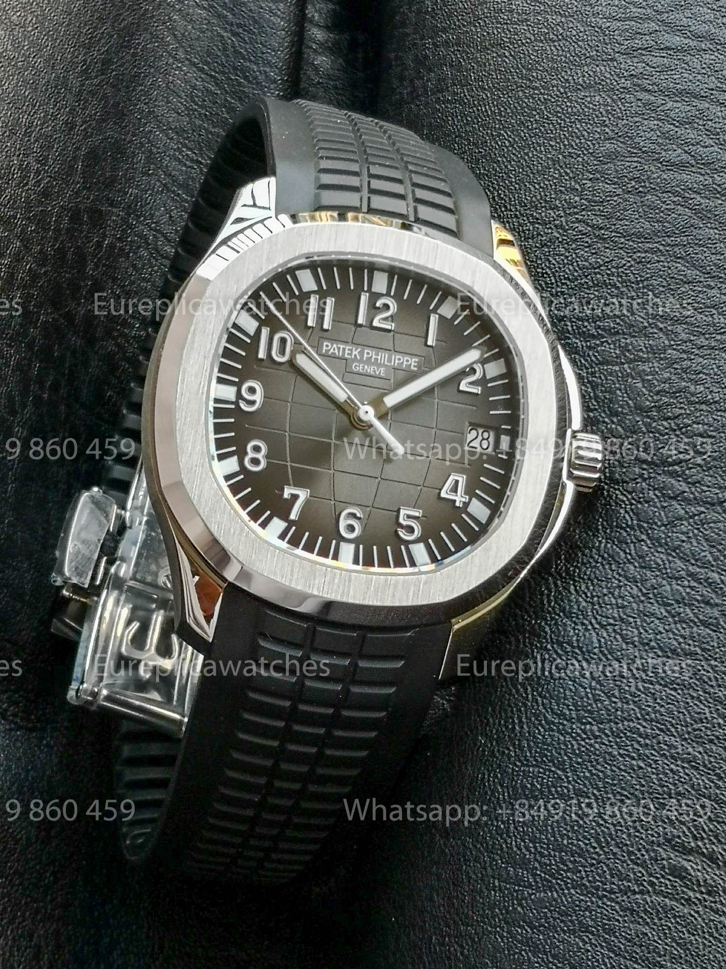 Patek Philippe Aquanaut 5167 Nero Gomma cinturino versão melhor 1:1 BBF Fabbrica Grigio quadrante