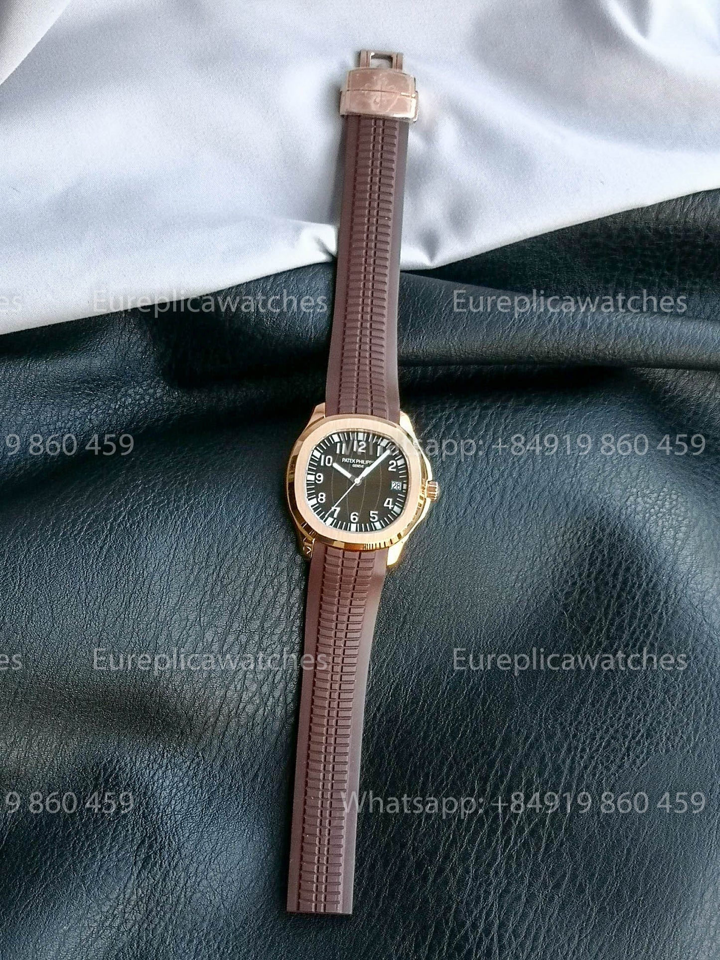 Patek Philippe Aquanaut 5167 Brown Gomma cinturino versão melhor 1:1 BBF Fabbrica Brown quadrante