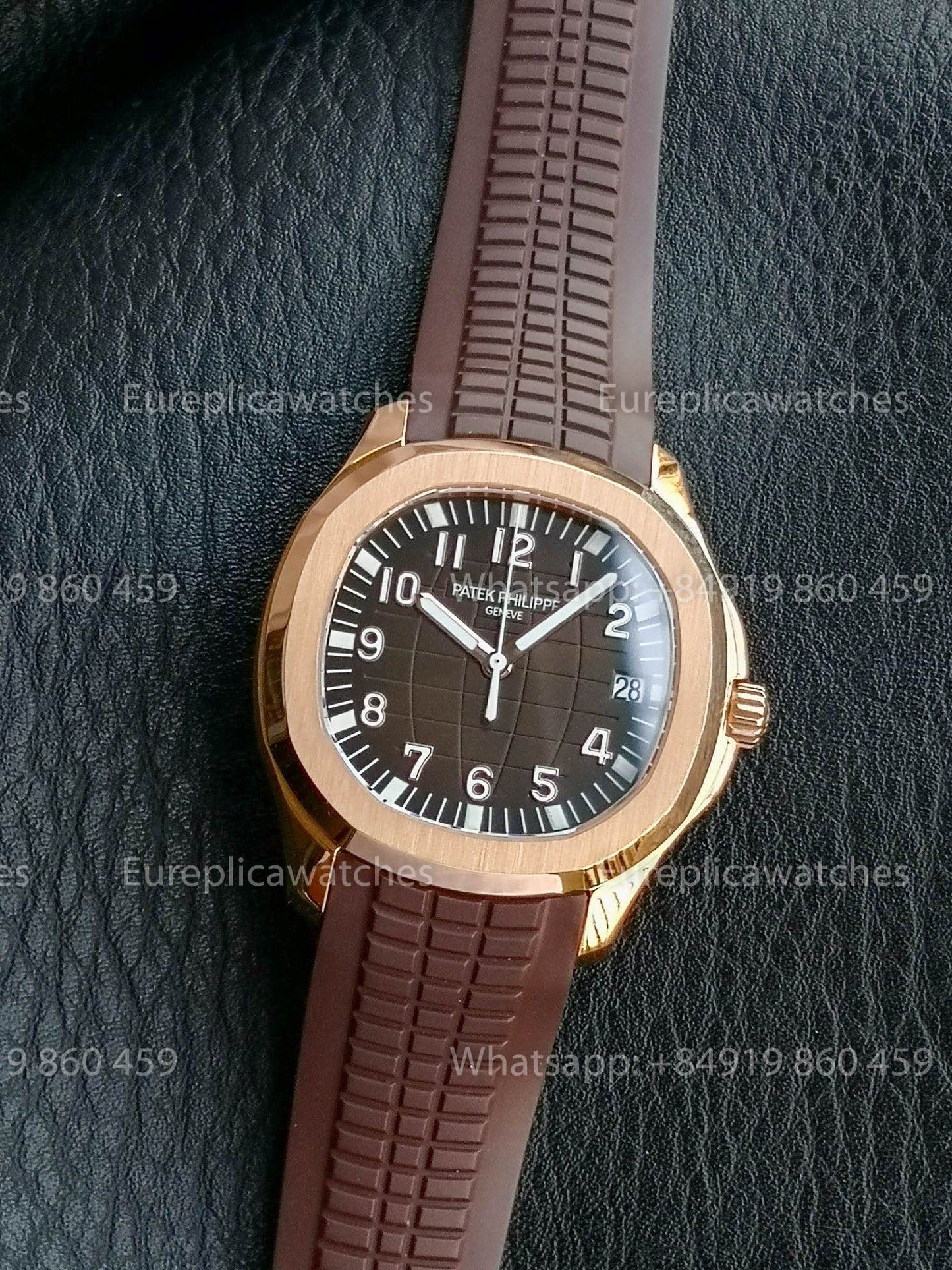 Patek Philippe Aquanaut 5167 Brown Gomma cinturino versão melhor 1:1 BBF Fabbrica Brown quadrante