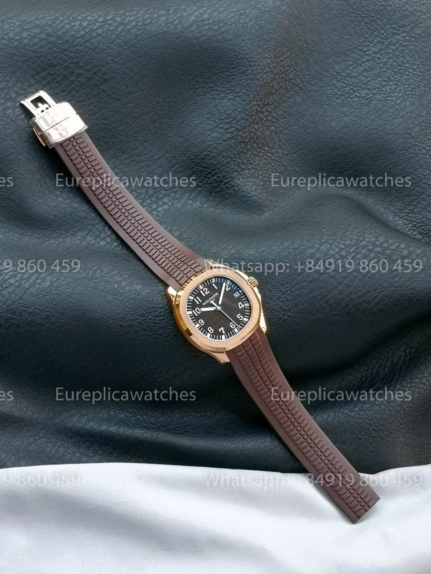 Patek Philippe Aquanaut 5167 Brown Gomma cinturino versão melhor 1:1 BBF Fabbrica Brown quadrante