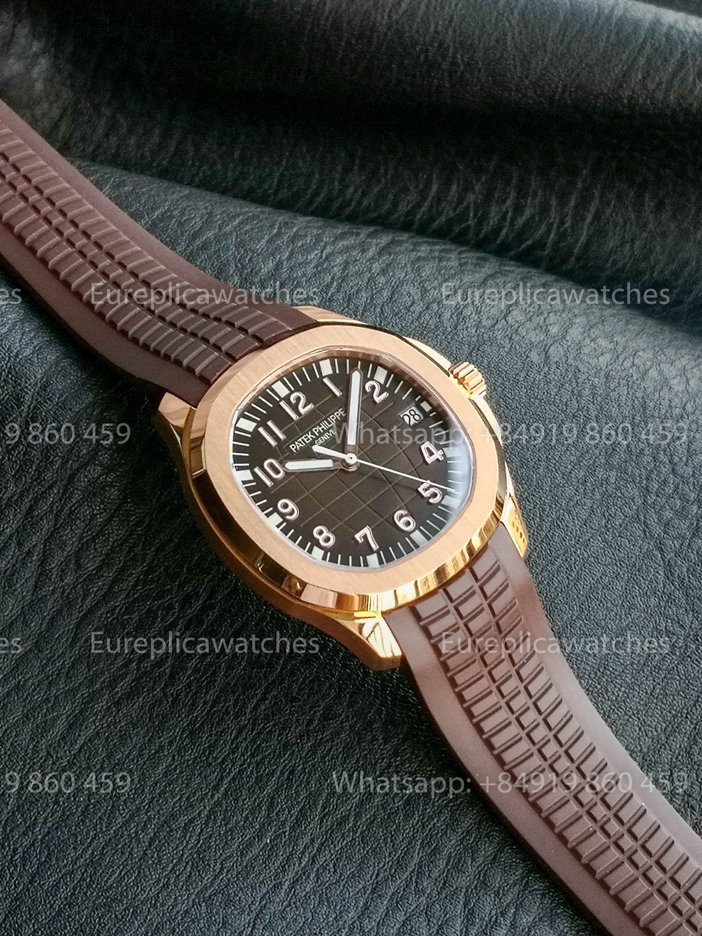 Patek Philippe Aquanaut 5167 Brown Gomma cinturino versão melhor 1:1 BBF Fabbrica Brown quadrante