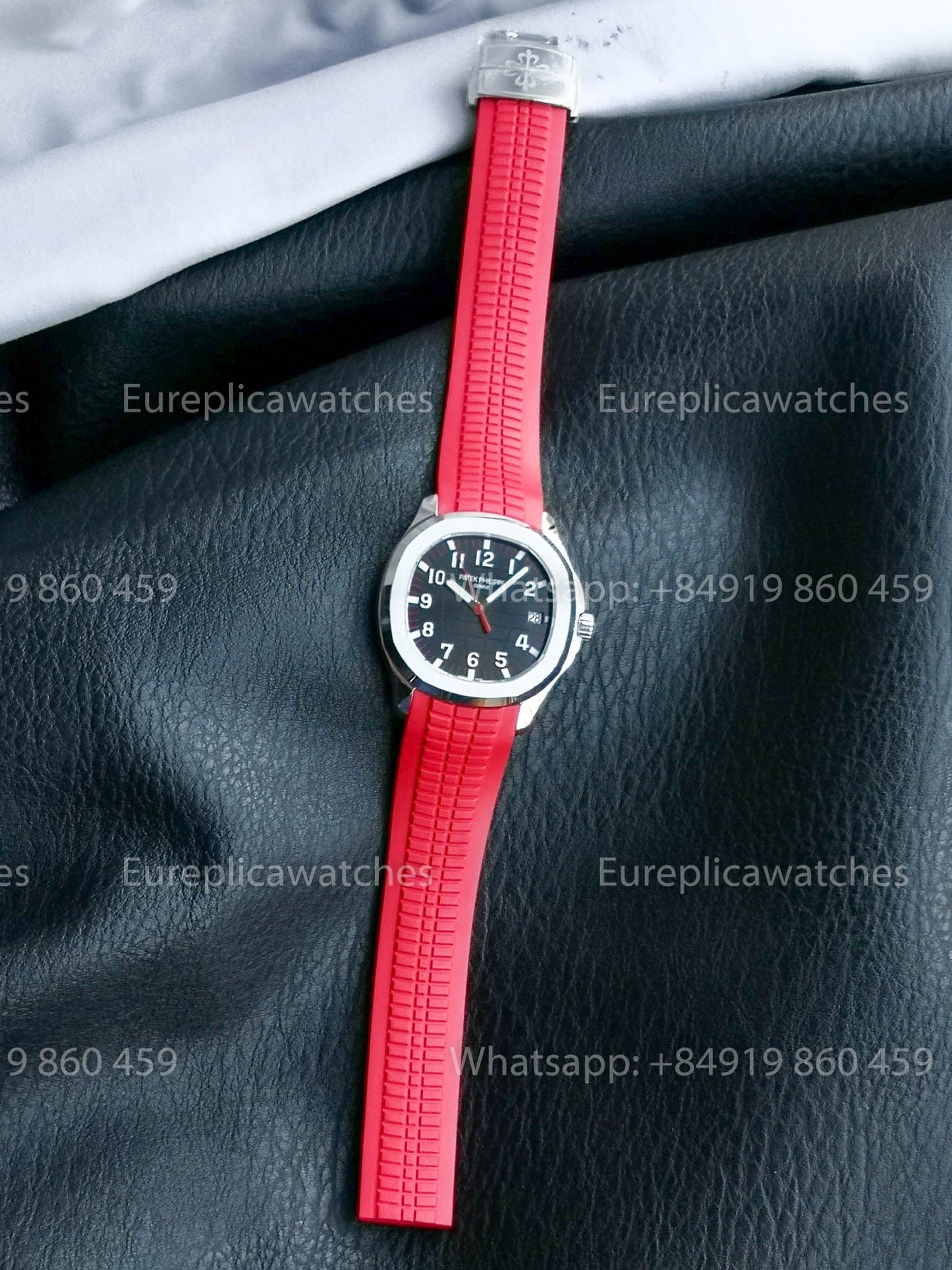 Patek Philippe Aquanaut 5167 Red Gomma cinturino versão melhor 1:1 BBF Fabbrica quadrante preto