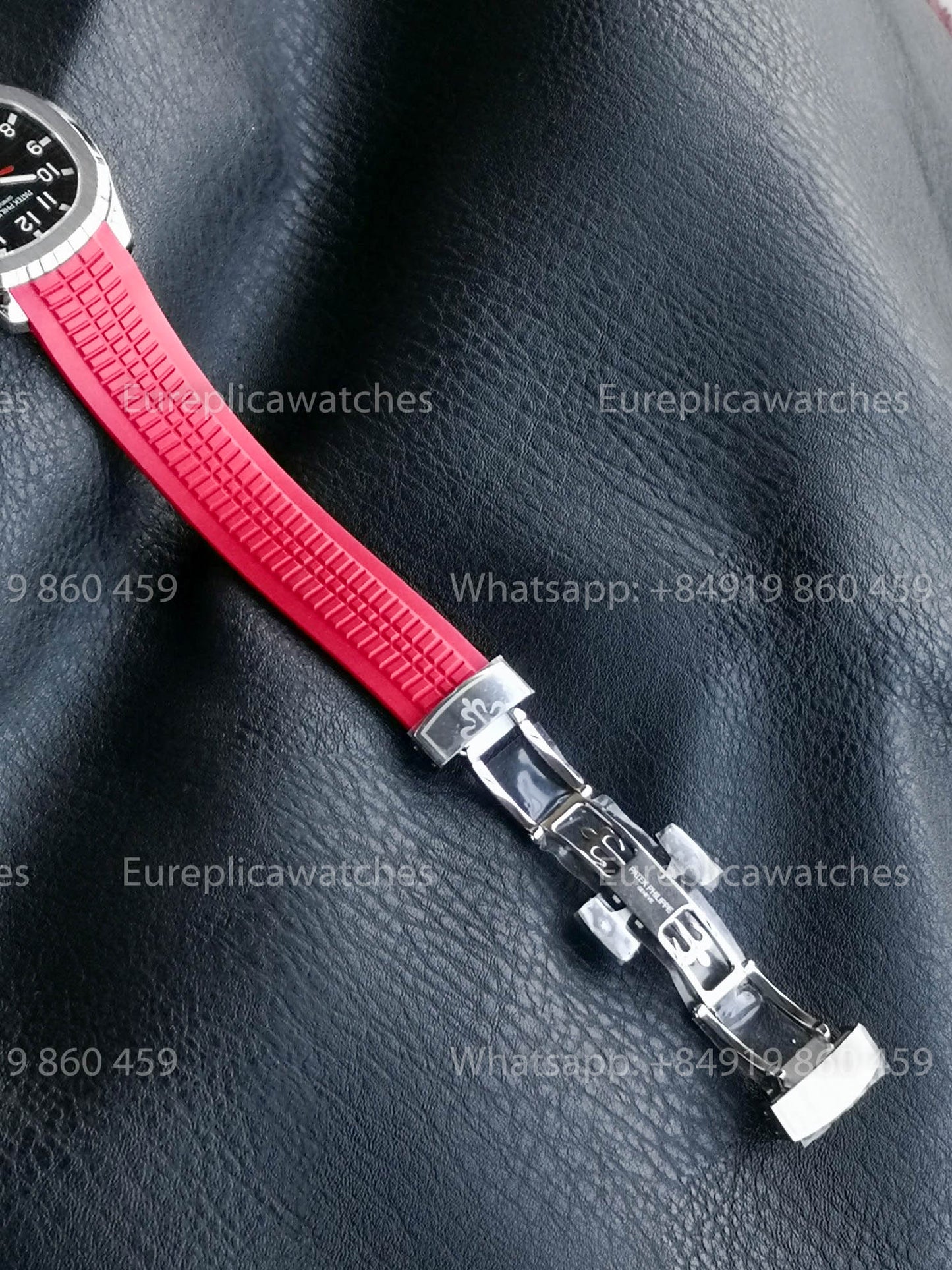 Patek Philippe Aquanaut 5167 Red Gomma cinturino versão melhor 1:1 BBF Fabbrica quadrante preto