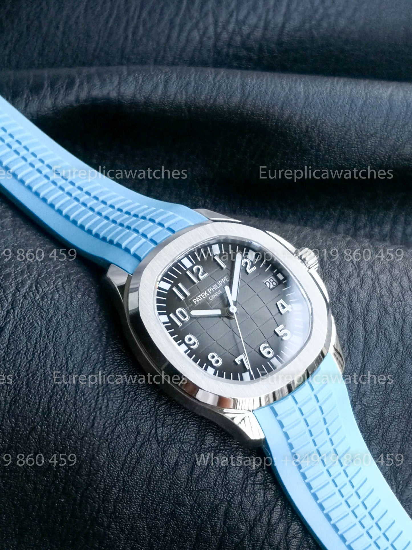Patek Philippe Aquanaut 5167 Blu Gomma cinturino versão melhor 1:1 BBF Fabbrica Grigio quadrante