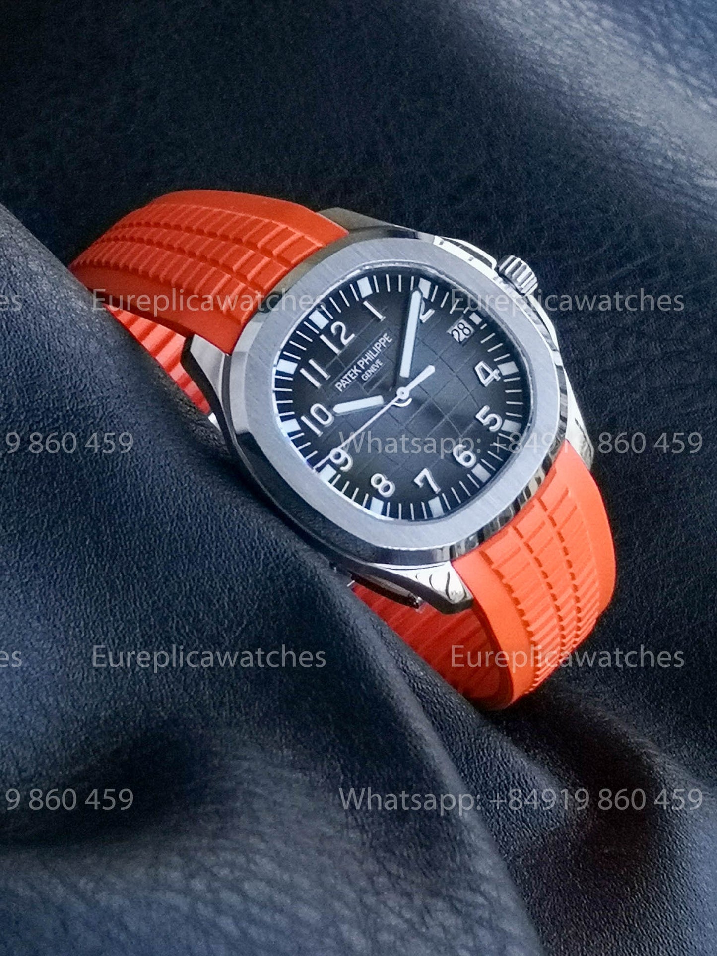 Patek Philippe Aquanaut 5167 Orange Gomma cinturino versão melhor 1:1 BBF Fabbrica Grigio quadrante