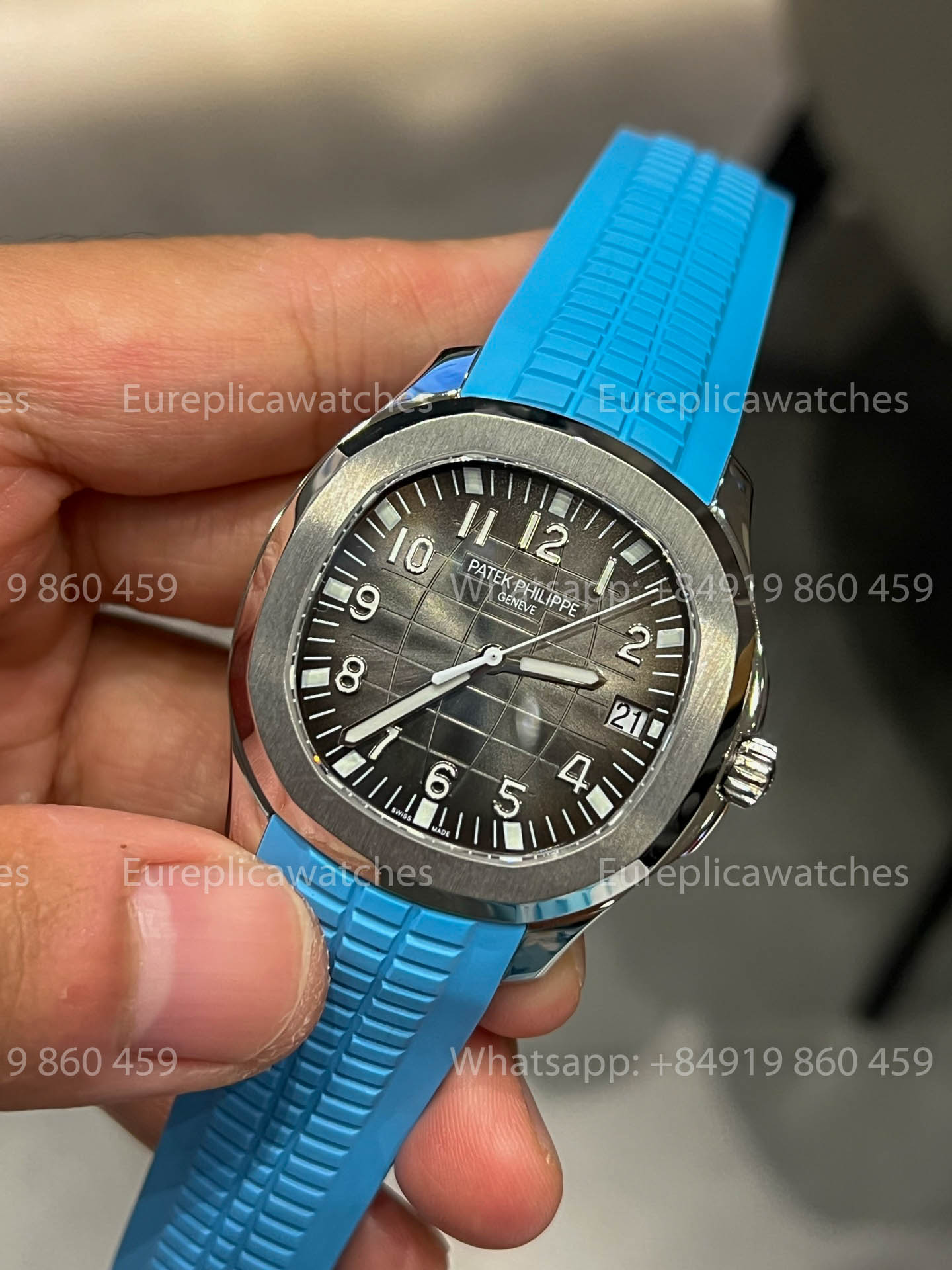 Patek Philippe Aquanaut 5167A Light Blu Gomma versión mejorada 1:1 BBF Fabbrica