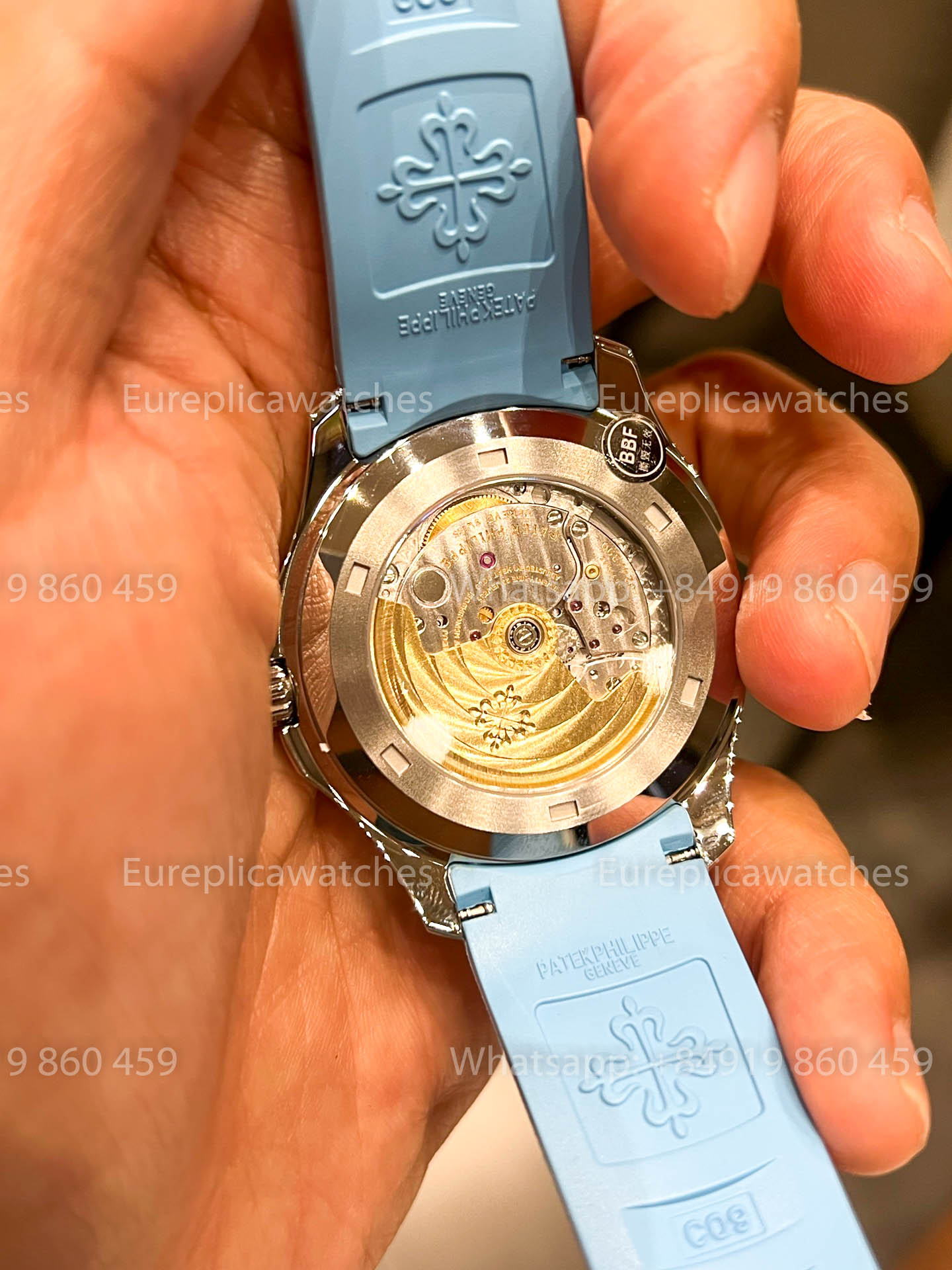 Patek Philippe Aquanaut 5167A Light Blu Gomma versión mejorada 1:1 BBF Fabbrica
