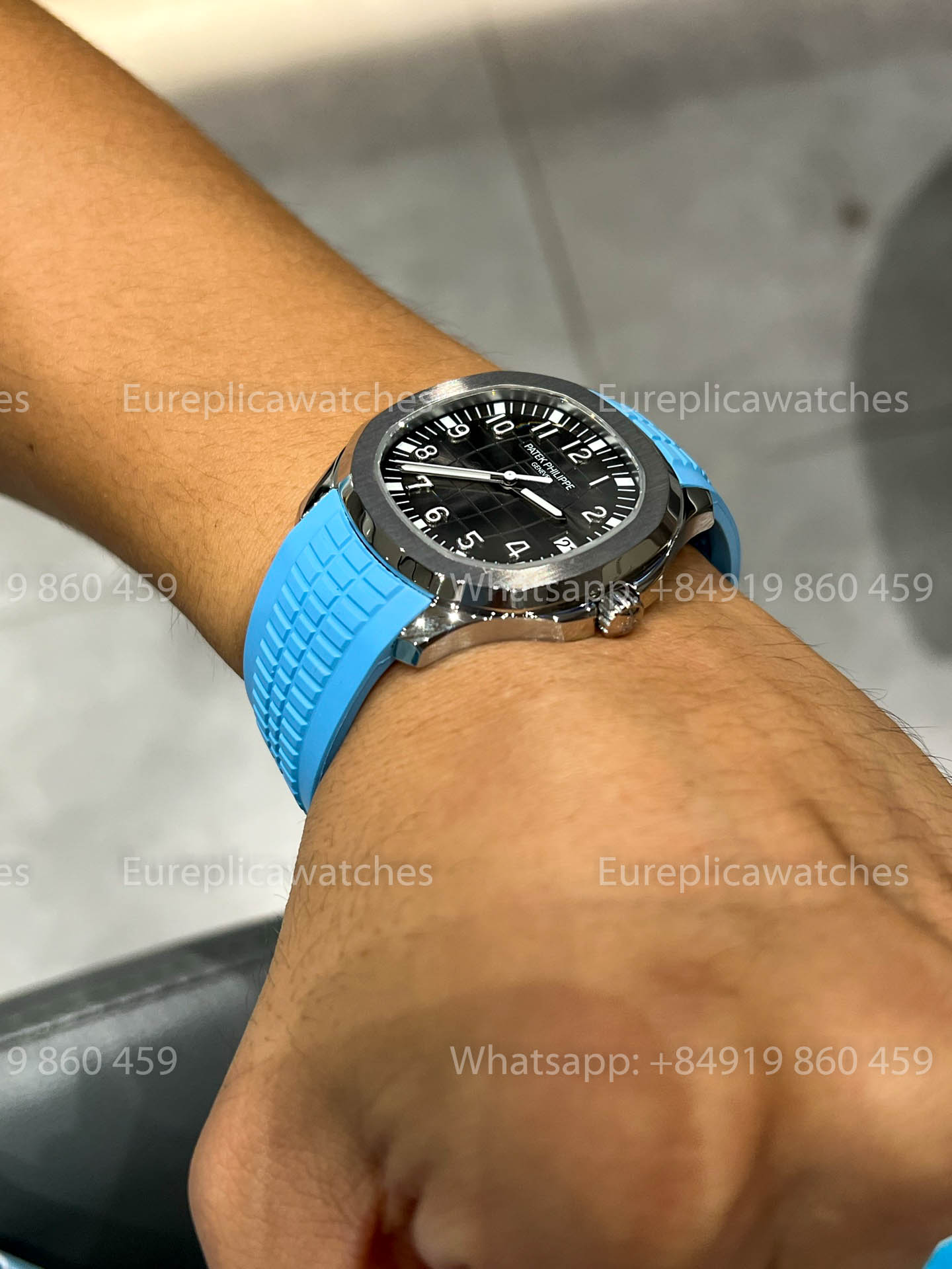 Patek Philippe Aquanaut 5167A Light Blu Gomma versión mejorada 1:1 BBF Fabbrica
