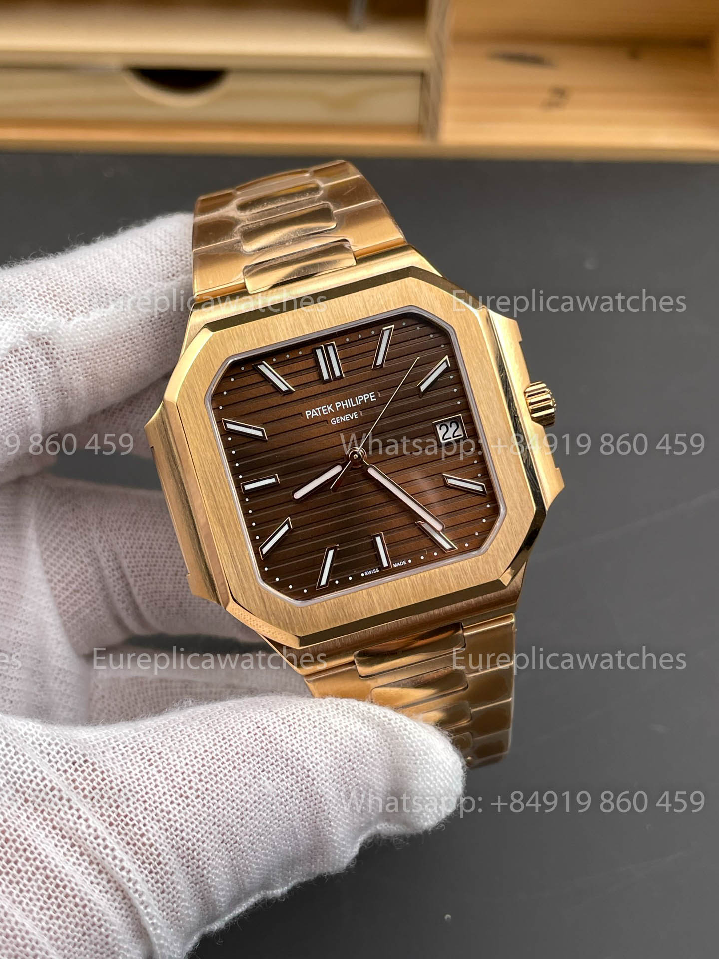 Patek Philippe Cubitus Series 5821 Rose Gold versão melhor 1:1 PPF Fabbrica