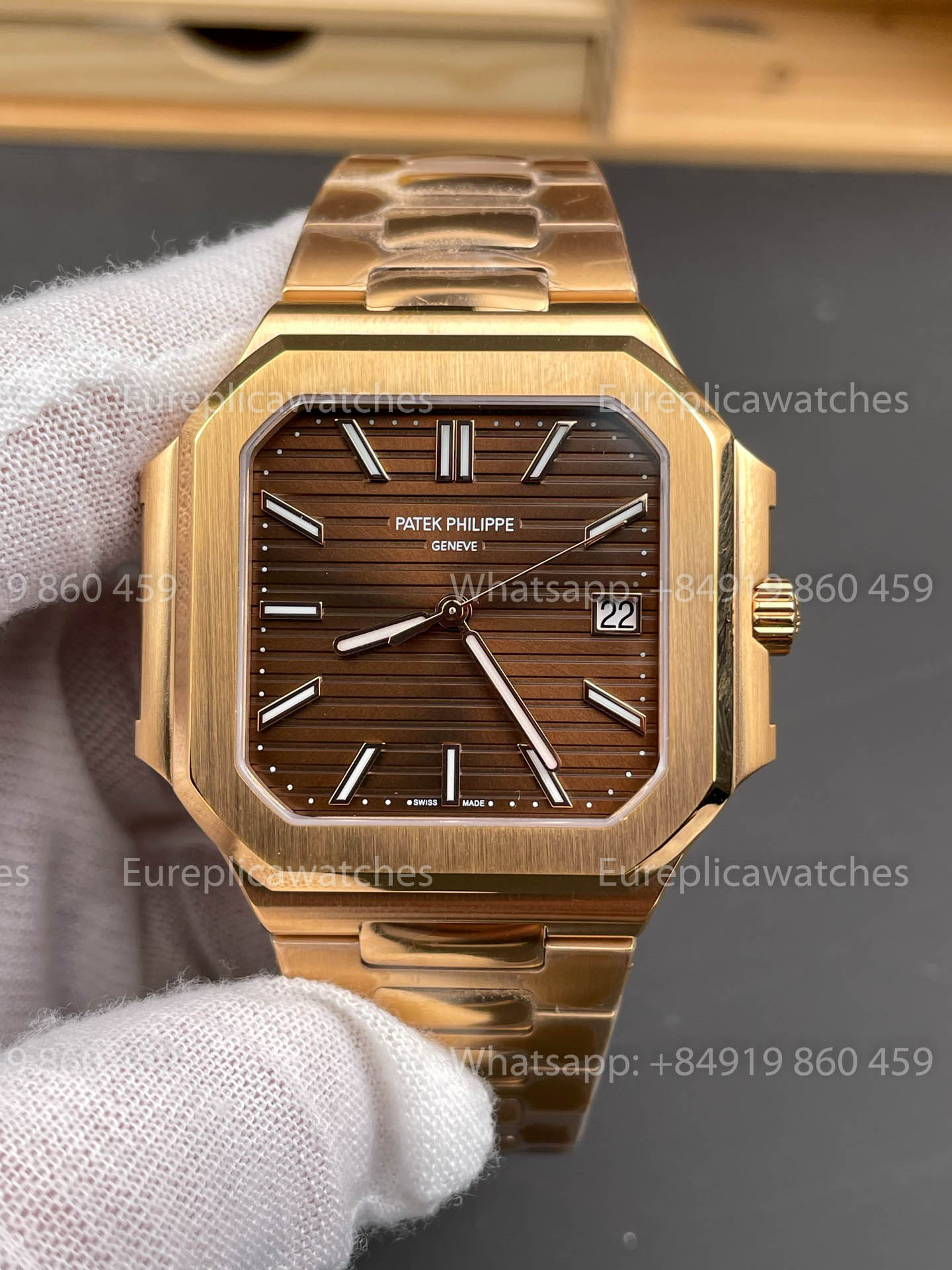 Patek Philippe Cubitus Series 5821 Rose Gold versão melhor 1:1 PPF Fabbrica