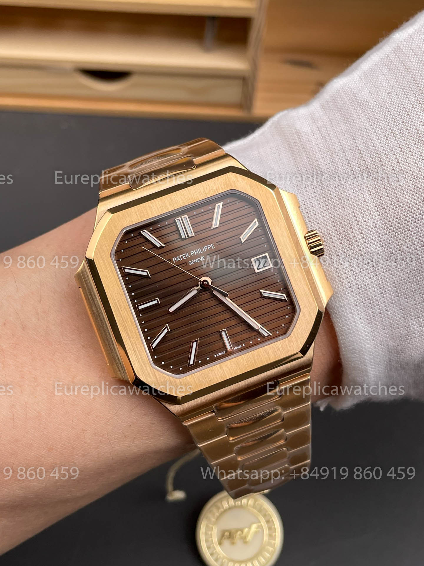 Patek Philippe Cubitus Series 5821 Rose Gold versão melhor 1:1 PPF Fabbrica