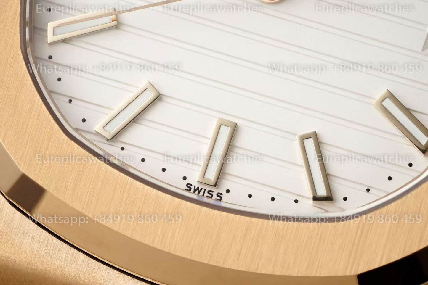 Patek Philippe Nautilus 5711J-001 Rosa Oro versione migliore 1:1 DDF Fabbrica quadrante bianco
