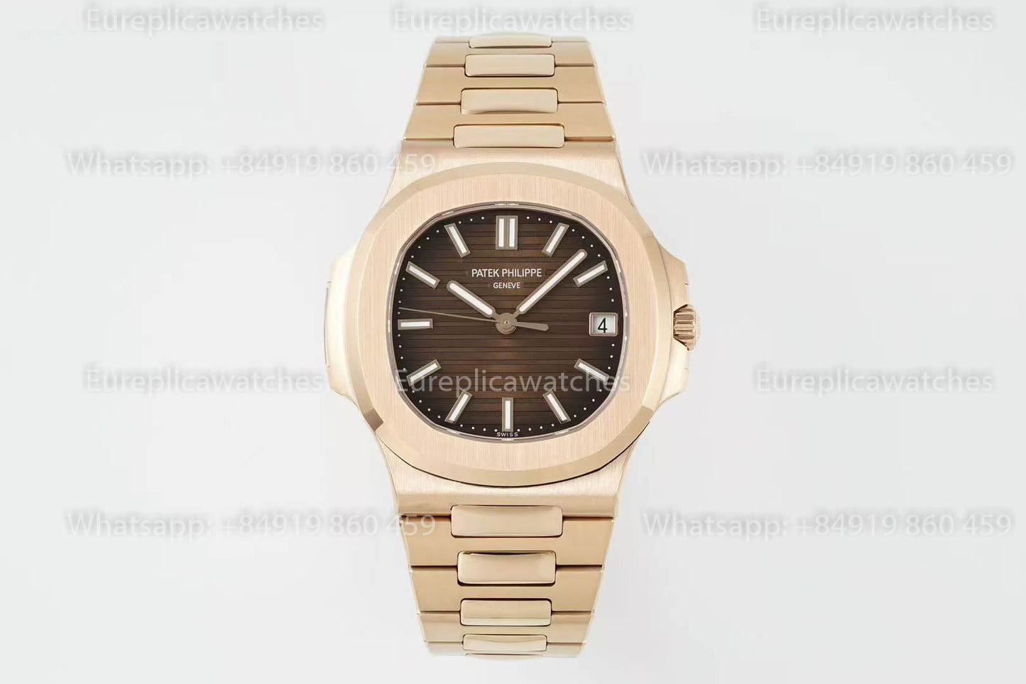 Patek Philippe Nautilus 5711R-001 Rosa Oro versione migliore 1:1 DDF Fabbrica Brown quadrante