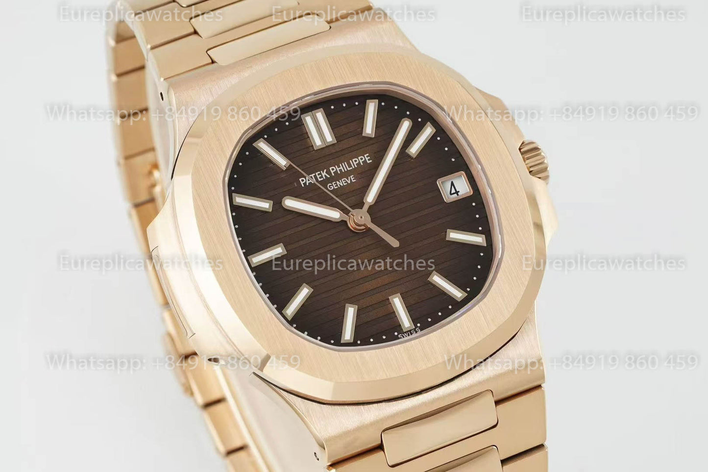 Patek Philippe Nautilus 5711R-001 Rosa Oro versione migliore 1:1 DDF Fabbrica Brown quadrante