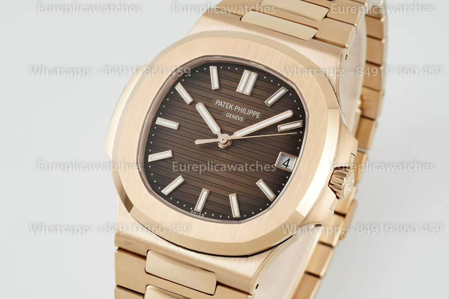 Patek Philippe Nautilus 5711R-001 Rosa Oro versione migliore 1:1 DDF Fabbrica Brown quadrante