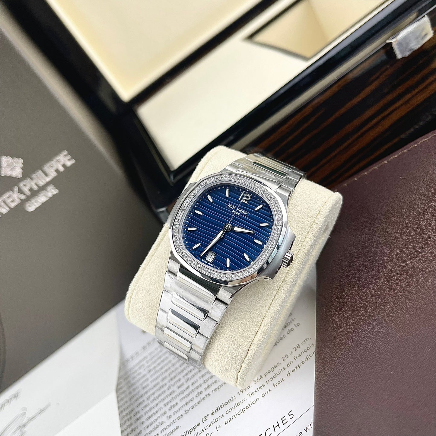 Patek Philippe Nautilus 7118/1A-001 1:1 edizione migliore 3K Fabbrica quadrante blu