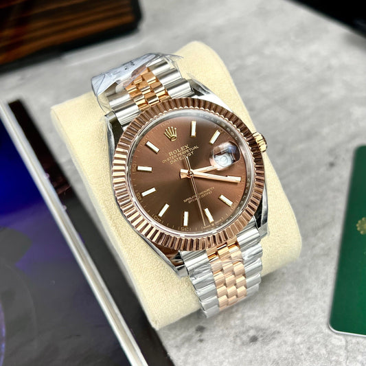Rolex Datejust 41 Automático Rosa Oro y Acciaio Reloj 126331