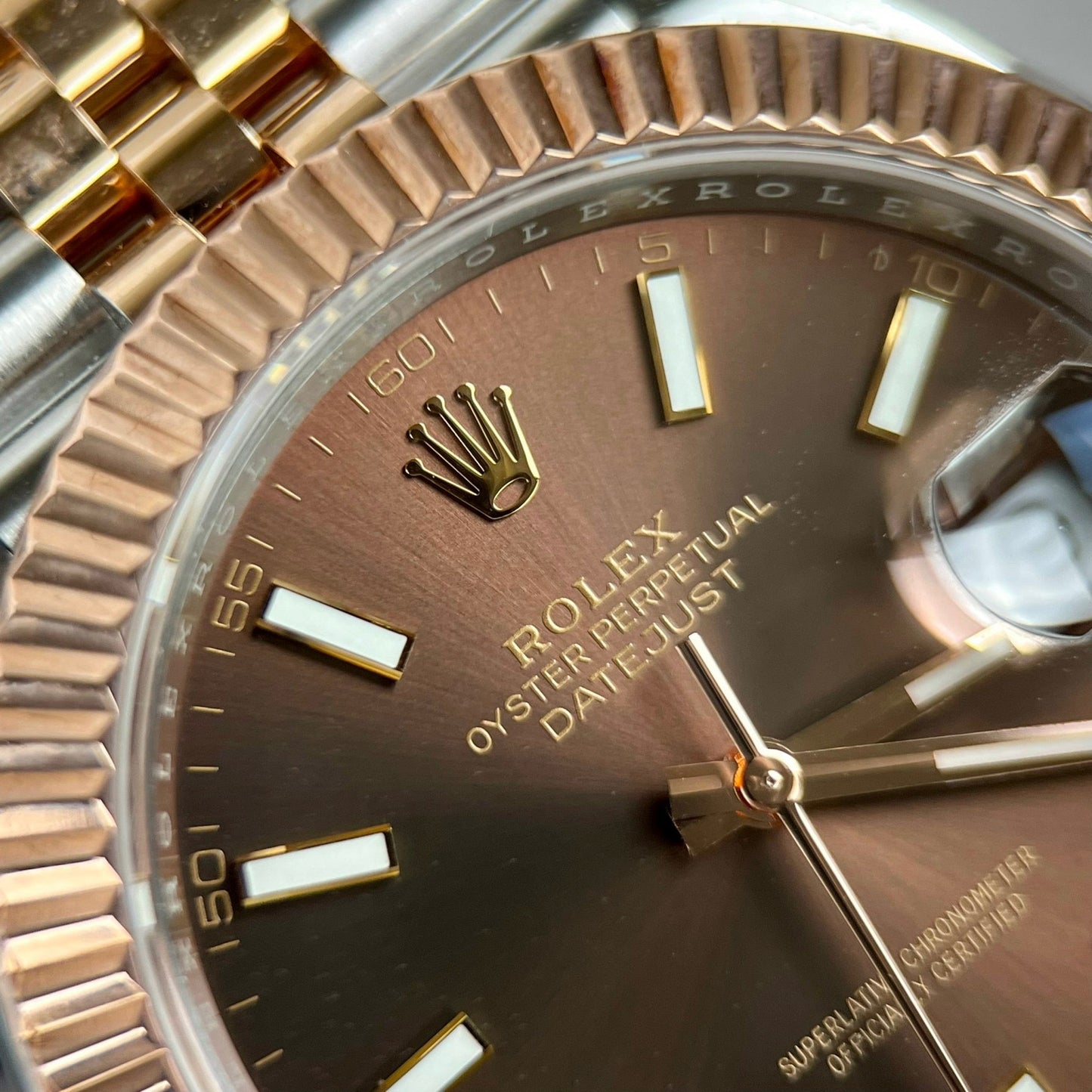 Rolex Datejust 41 Automatic Rosa Oro & Acciaio Watch 126331