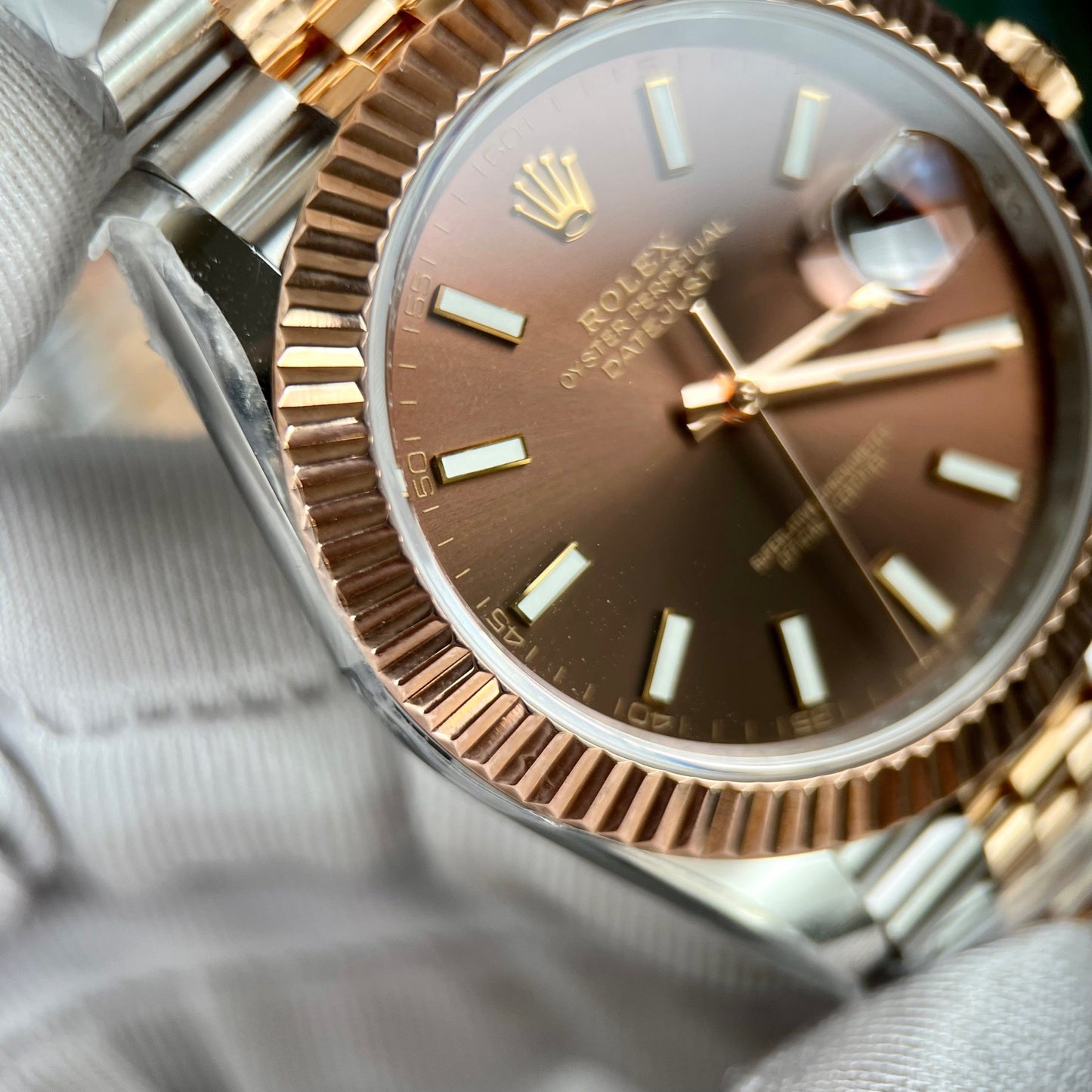 Rolex Datejust 41 Automatic Rosa Oro & Acciaio Watch 126331